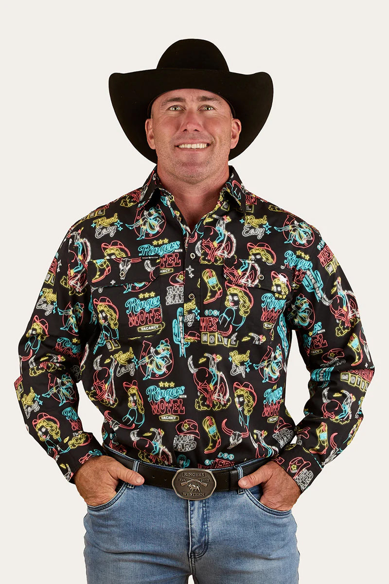Ringers Dyno Mens Work Shirt Black/Multi / XX Large