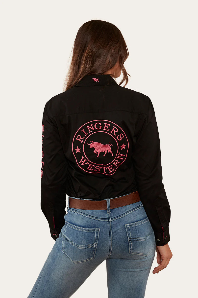 Ringers Jillaroo FB Shirt Black/Melon / 10
