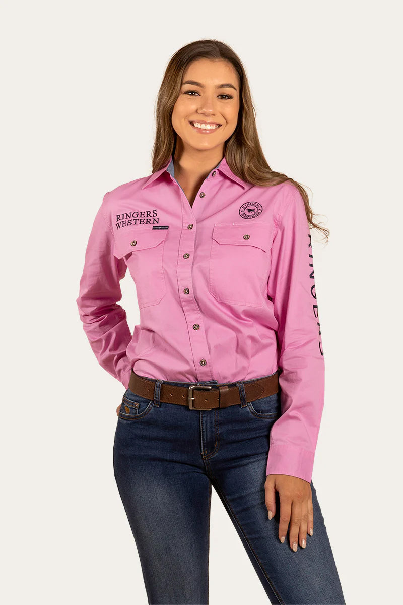 Ringers Jillaroo FB Shirt Black/Melon / 10