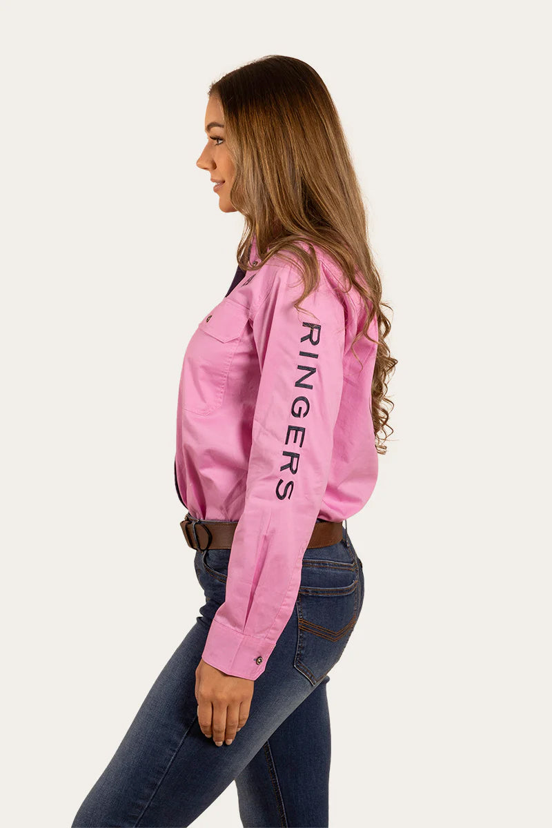 Ringers Jillaroo FB Shirt Black/Melon / 10