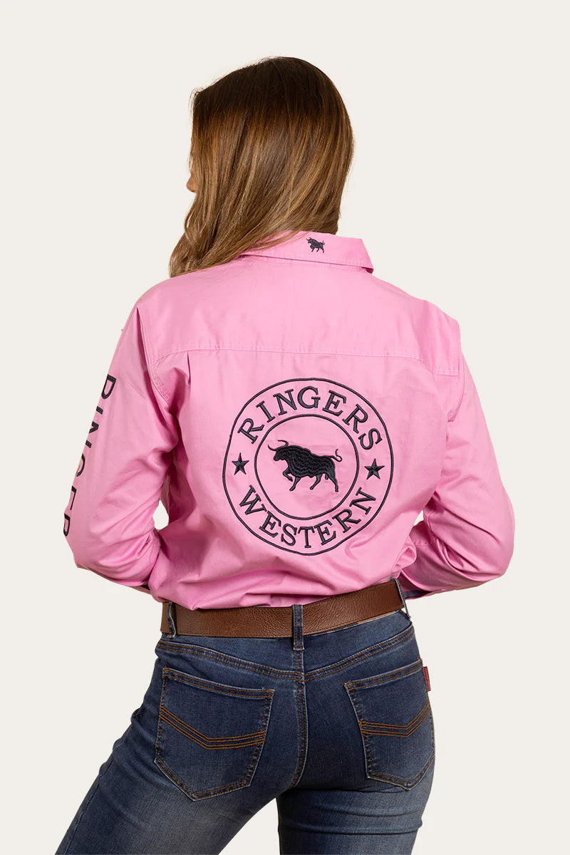 Ringers Jillaroo FB Shirt Black/Melon / 10