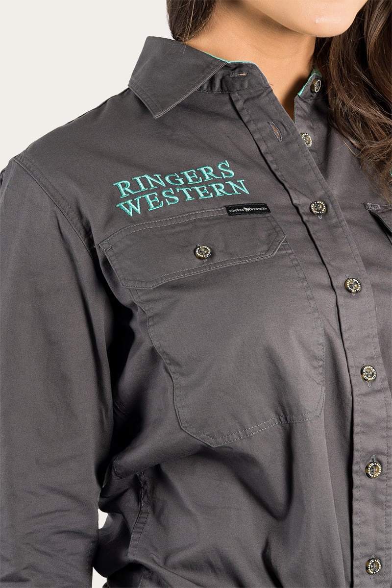 Ringers Jillaroo FB Shirt Black/Melon / 10