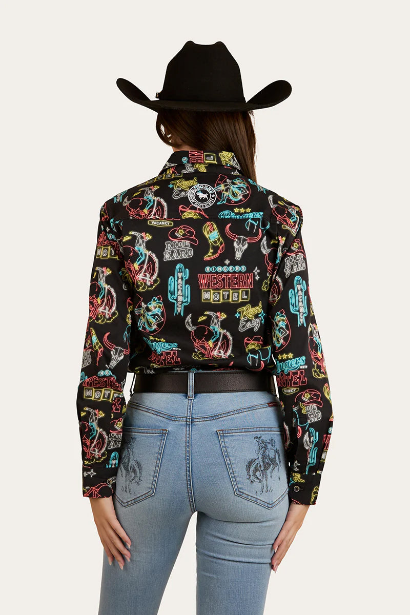 Ringers Dyno Wmns Work Shirt Black/Multi / 10