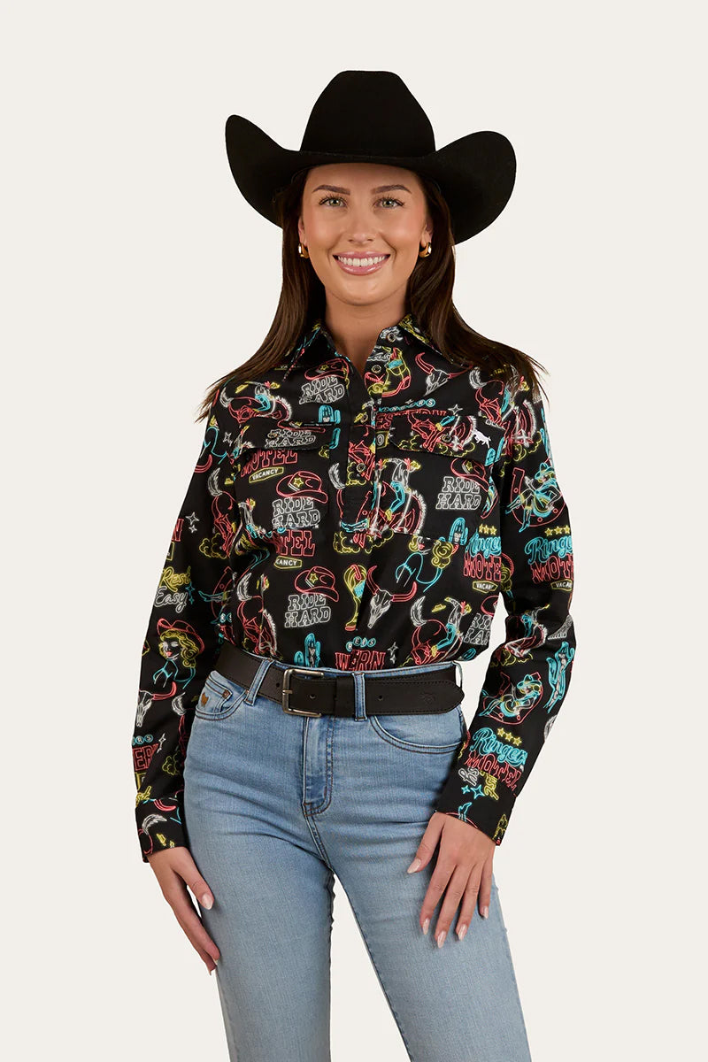 Ringers Dyno Wmns Work Shirt Black/Multi / 10