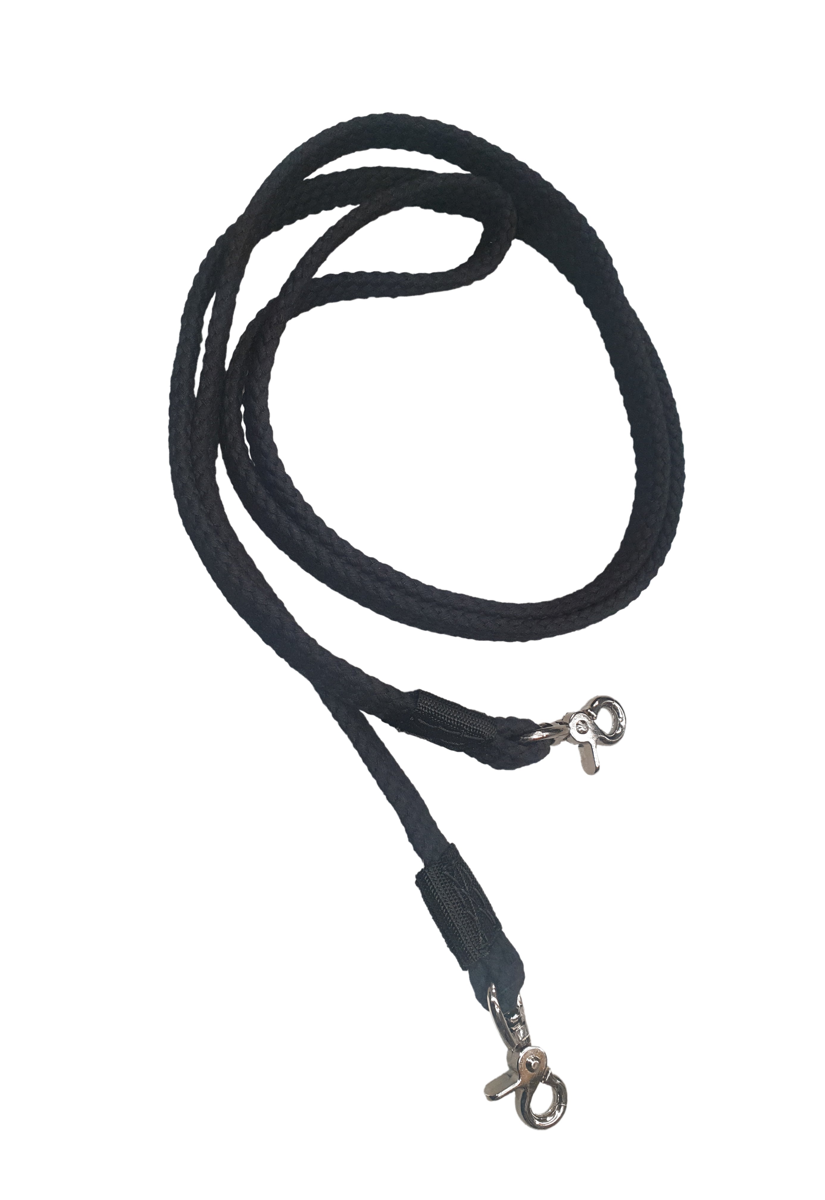 Cotton Roping Reins w/Trigger Snap (Blk)
