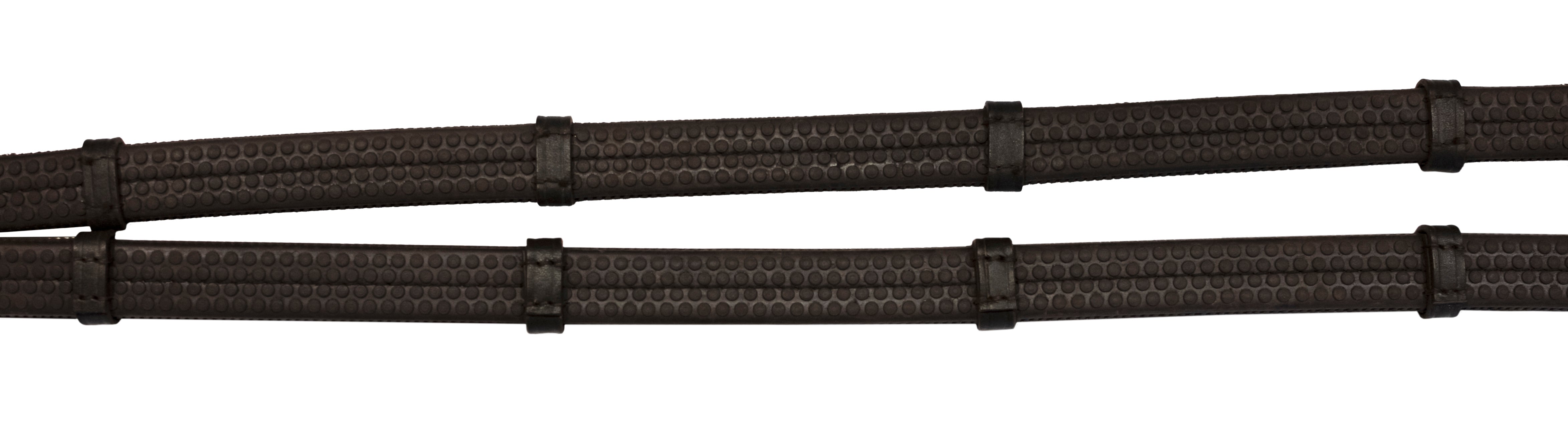 Enzo Rubber Grip Rein Lthr w/Loop Black / All