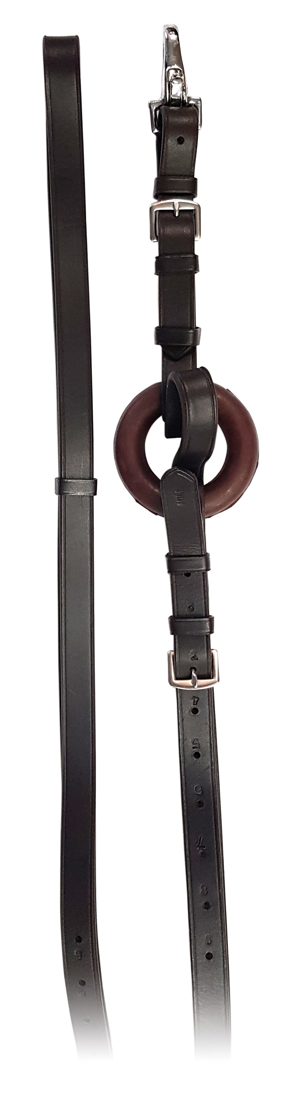 Enzo Side Reins w/Rubber Ring Black / All