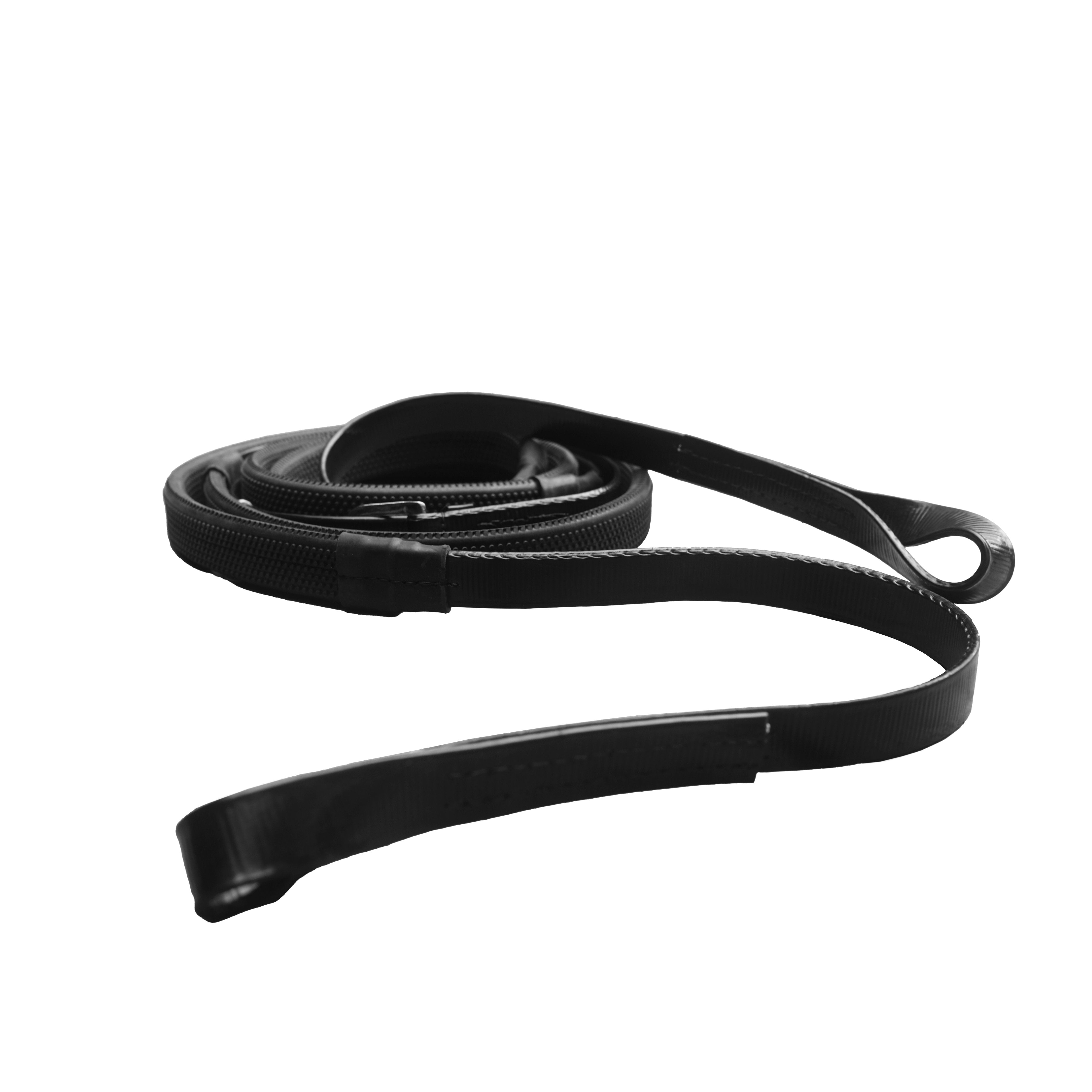 Stride Rubber Reins Black / 16mm