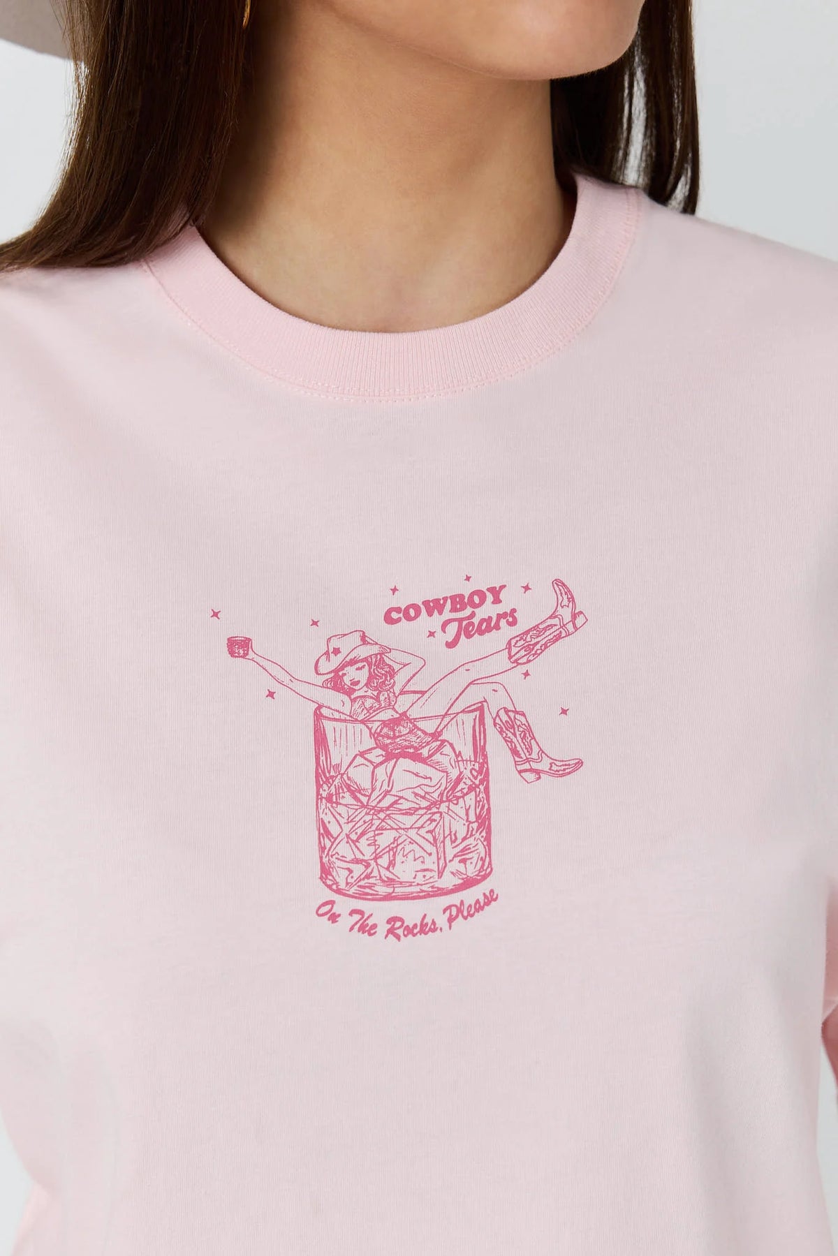 Ringers Cowboy Tears Womens Oversized T-Shirt