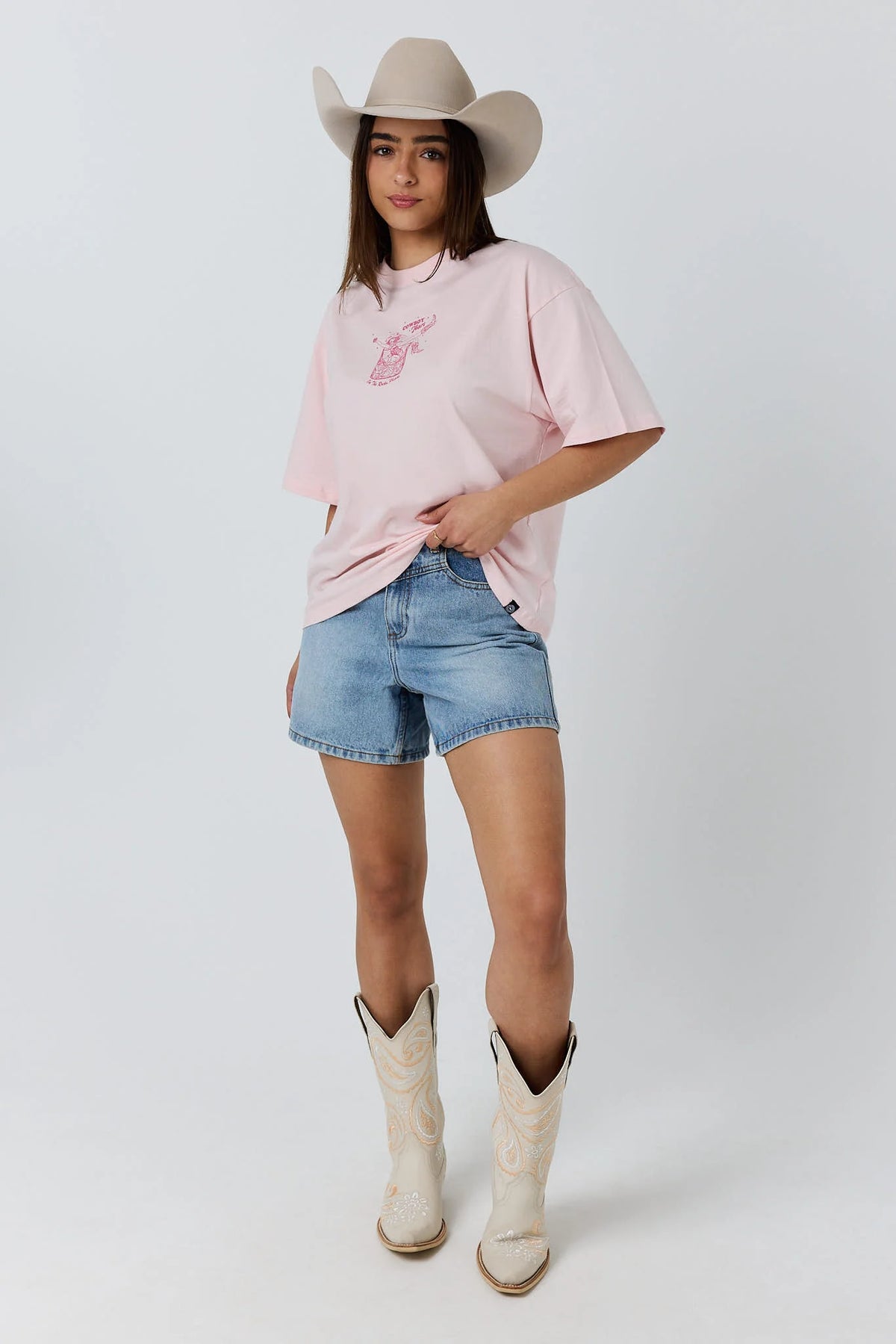 Ringers Cowboy Tears Womens Oversized T-Shirt