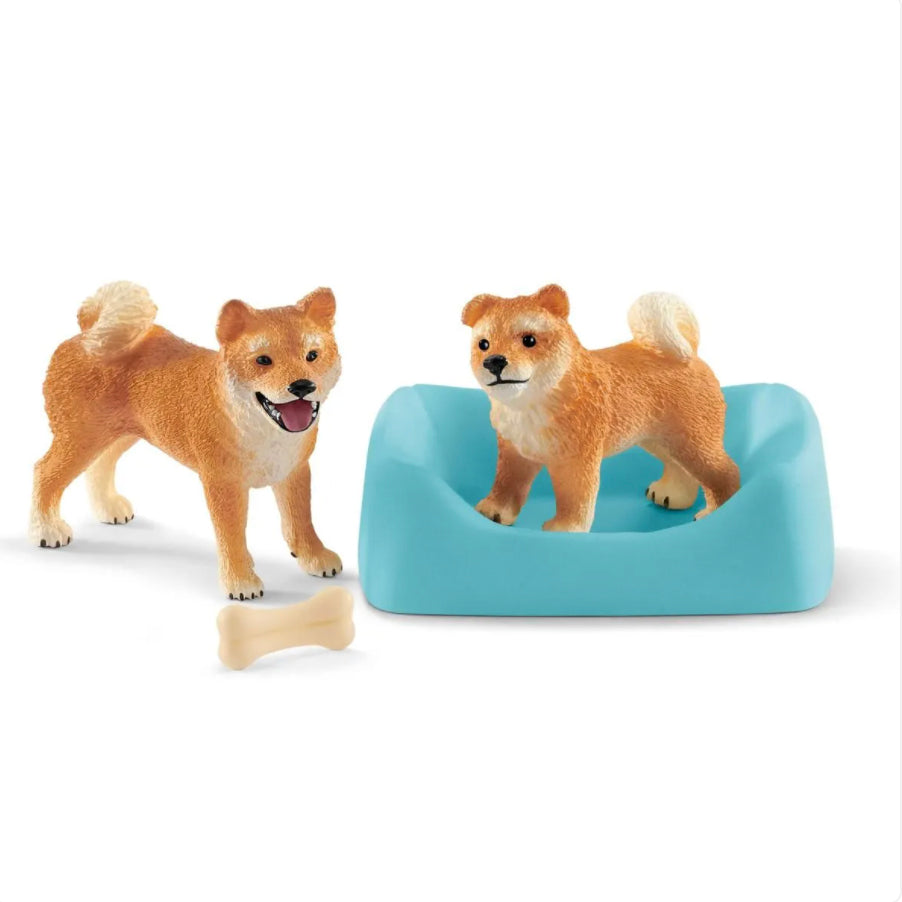 Schleich Shiba Inu Mother and Puppy%
