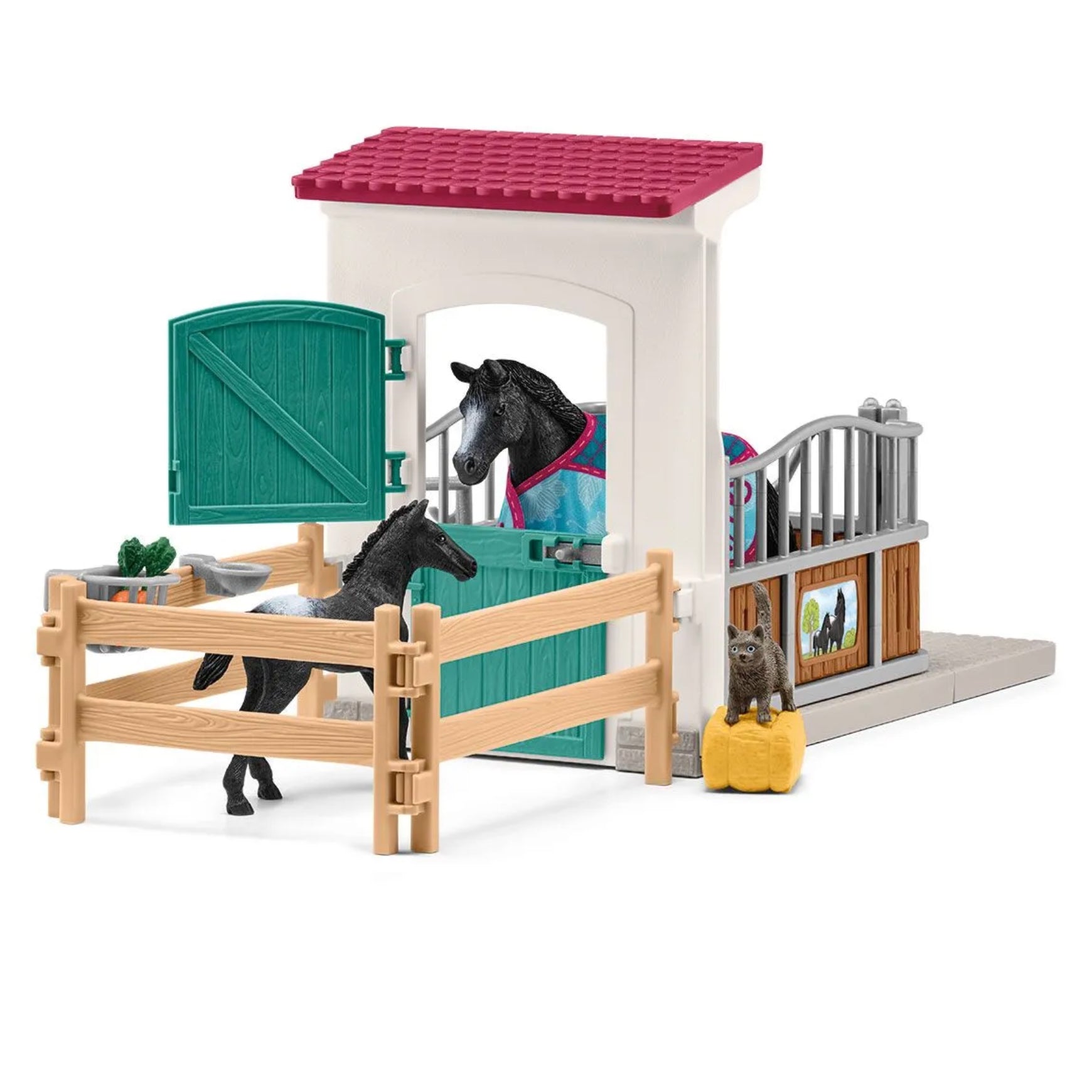 Schleich Horse Box with Mare And Foal