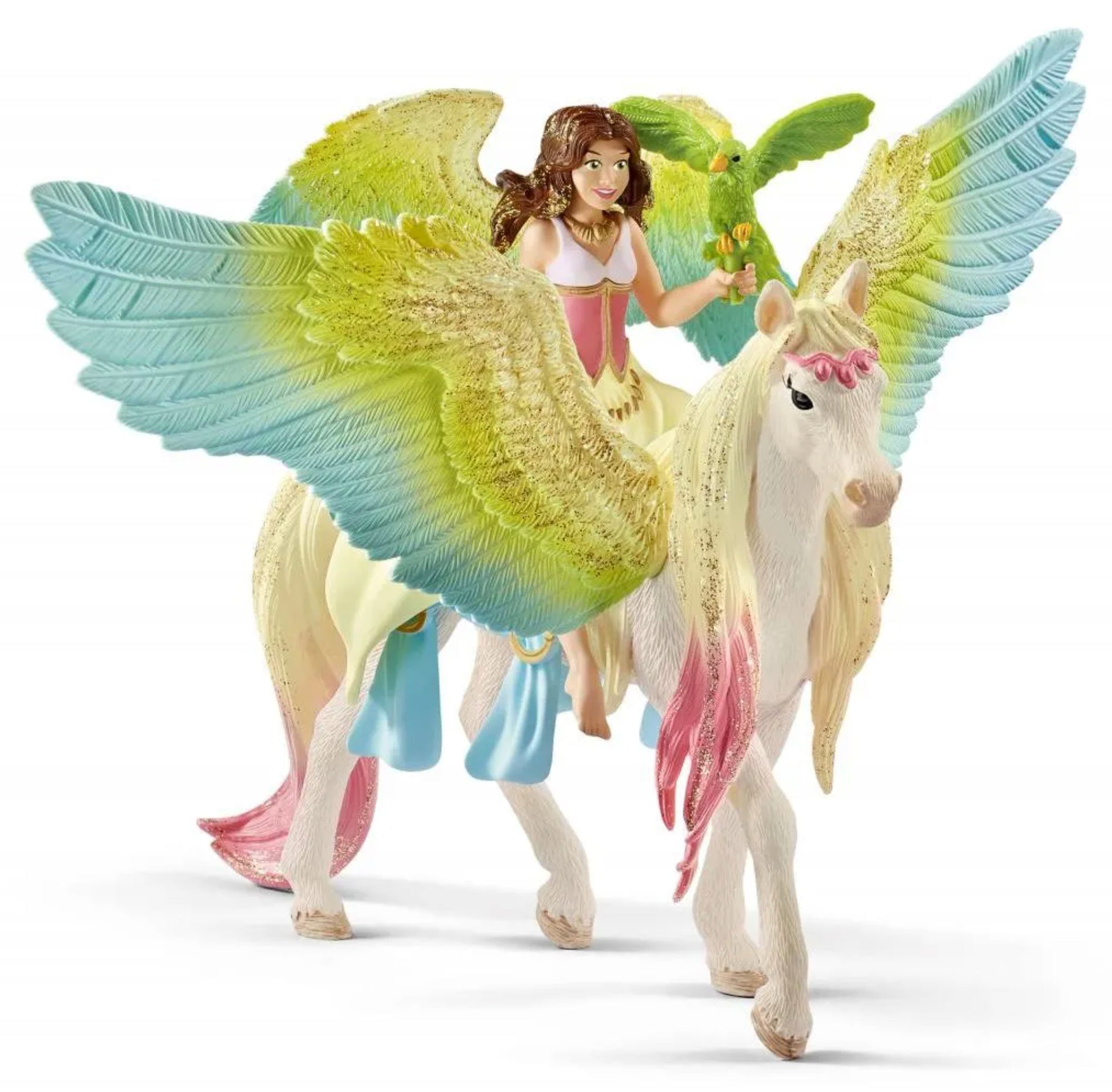 Schleich Fairy Surah w/Glitter Pegasus%