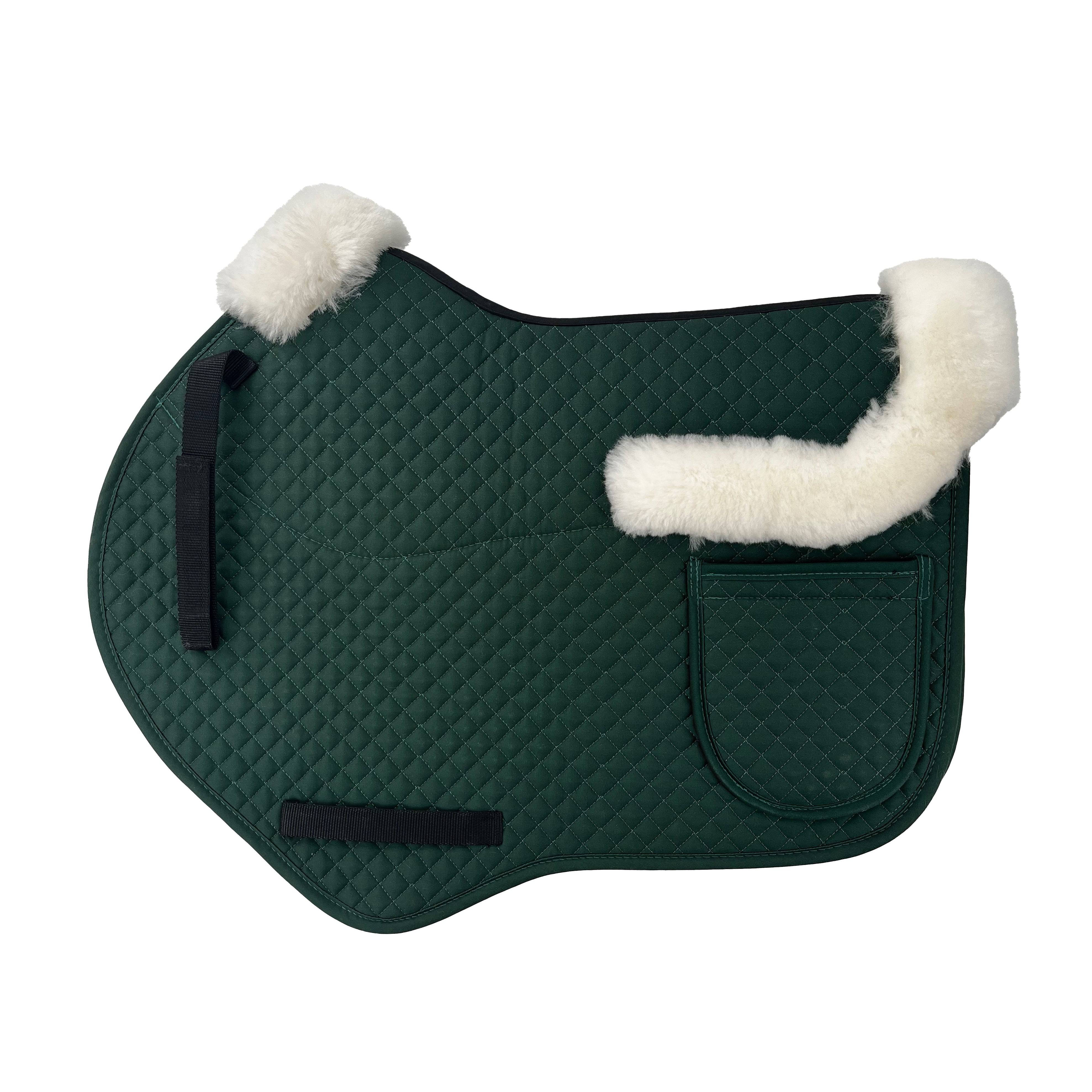 Enzo Sheepskin Hunt Pad w/Pockets Black / All