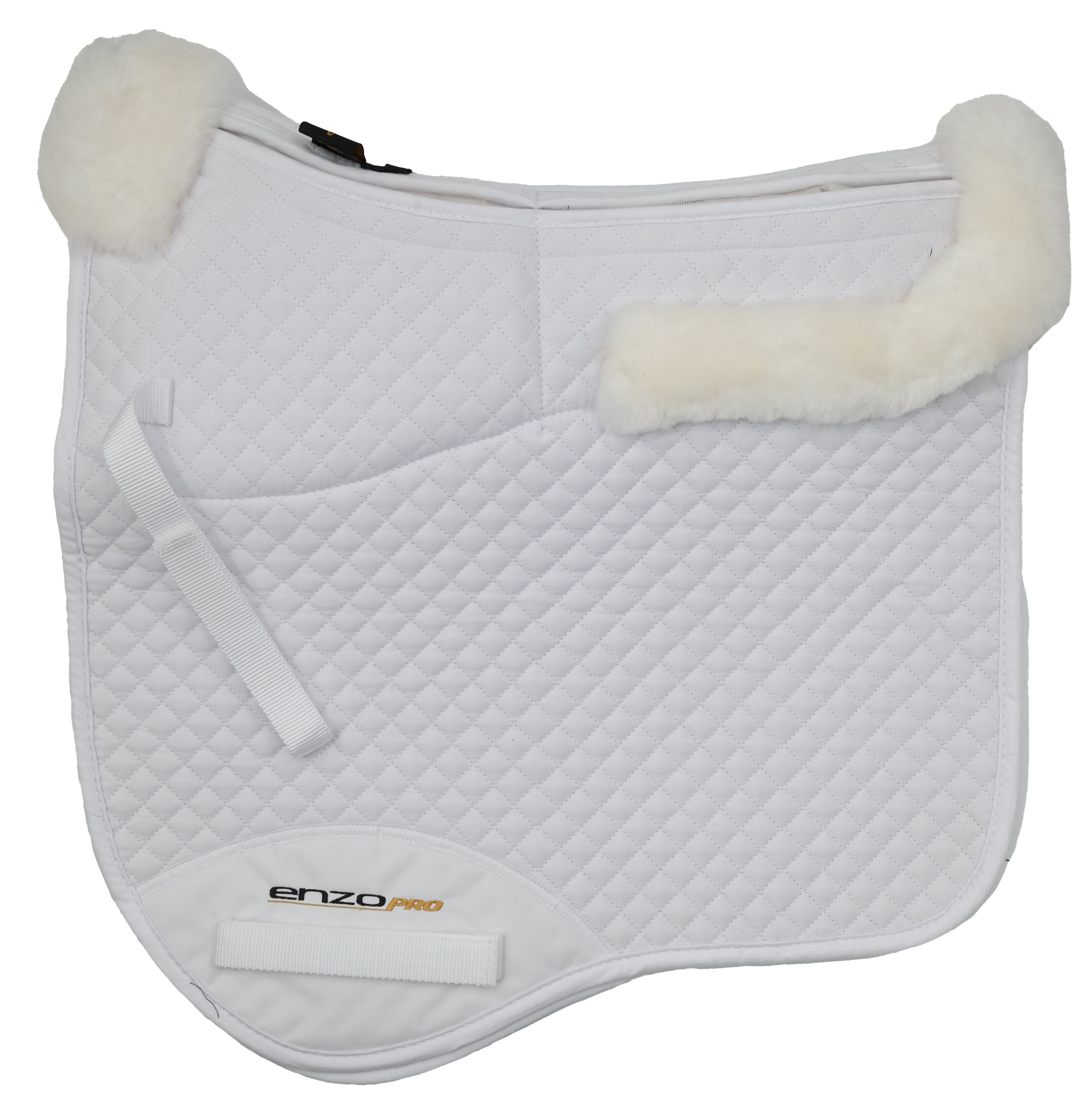 EnzoPro Sheepskin Dressage Pad Black / Cob