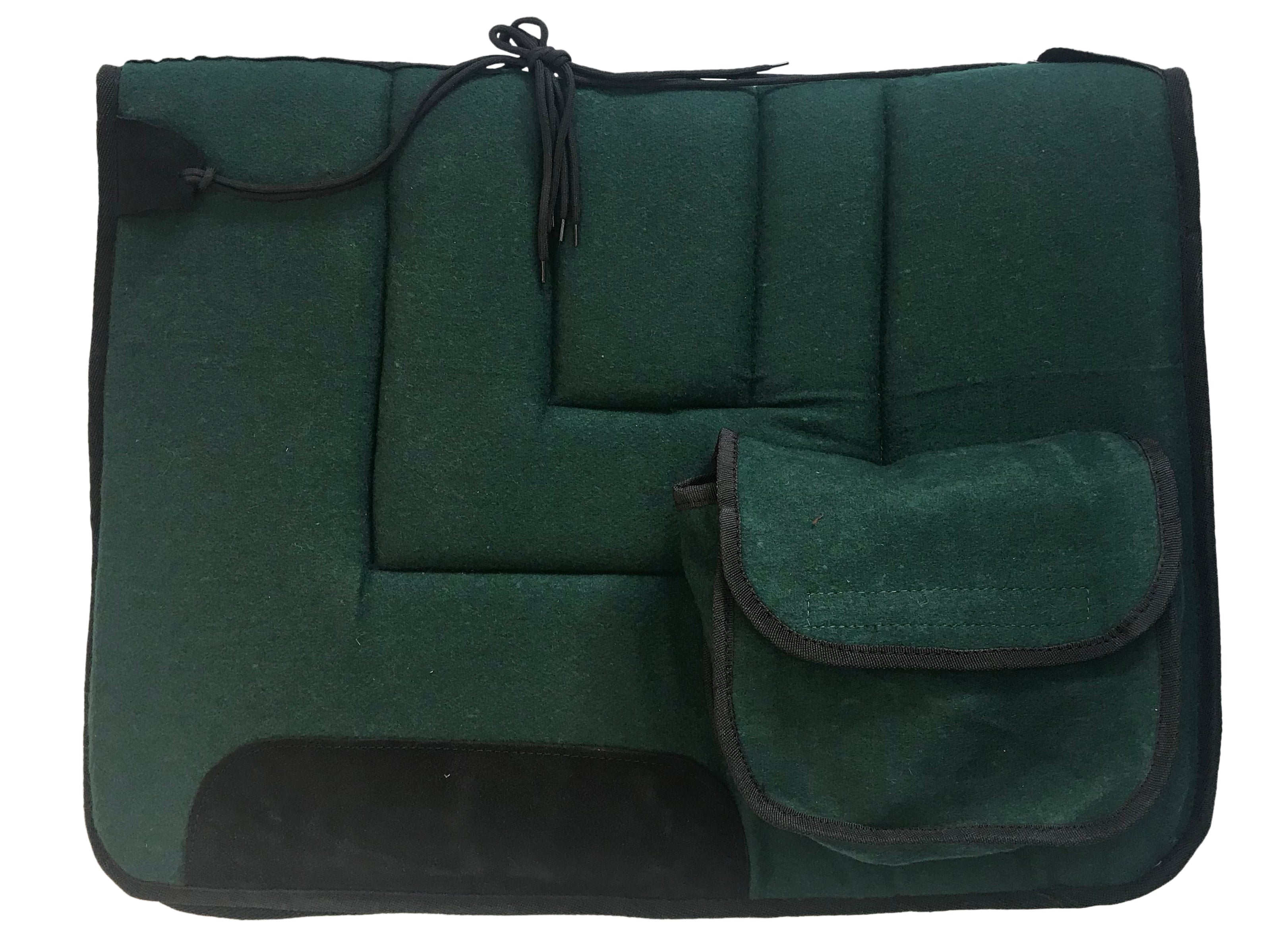 Stock Saddle Cloth Wool Burgundy / All