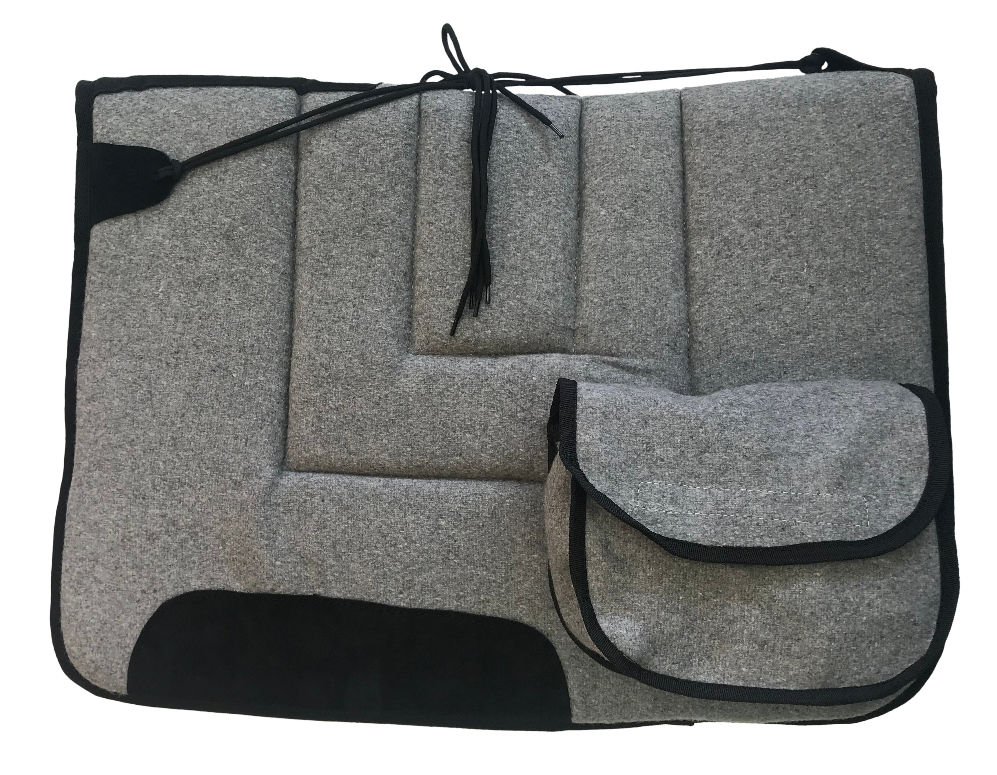 Stock Saddle Cloth Wool Burgundy / All