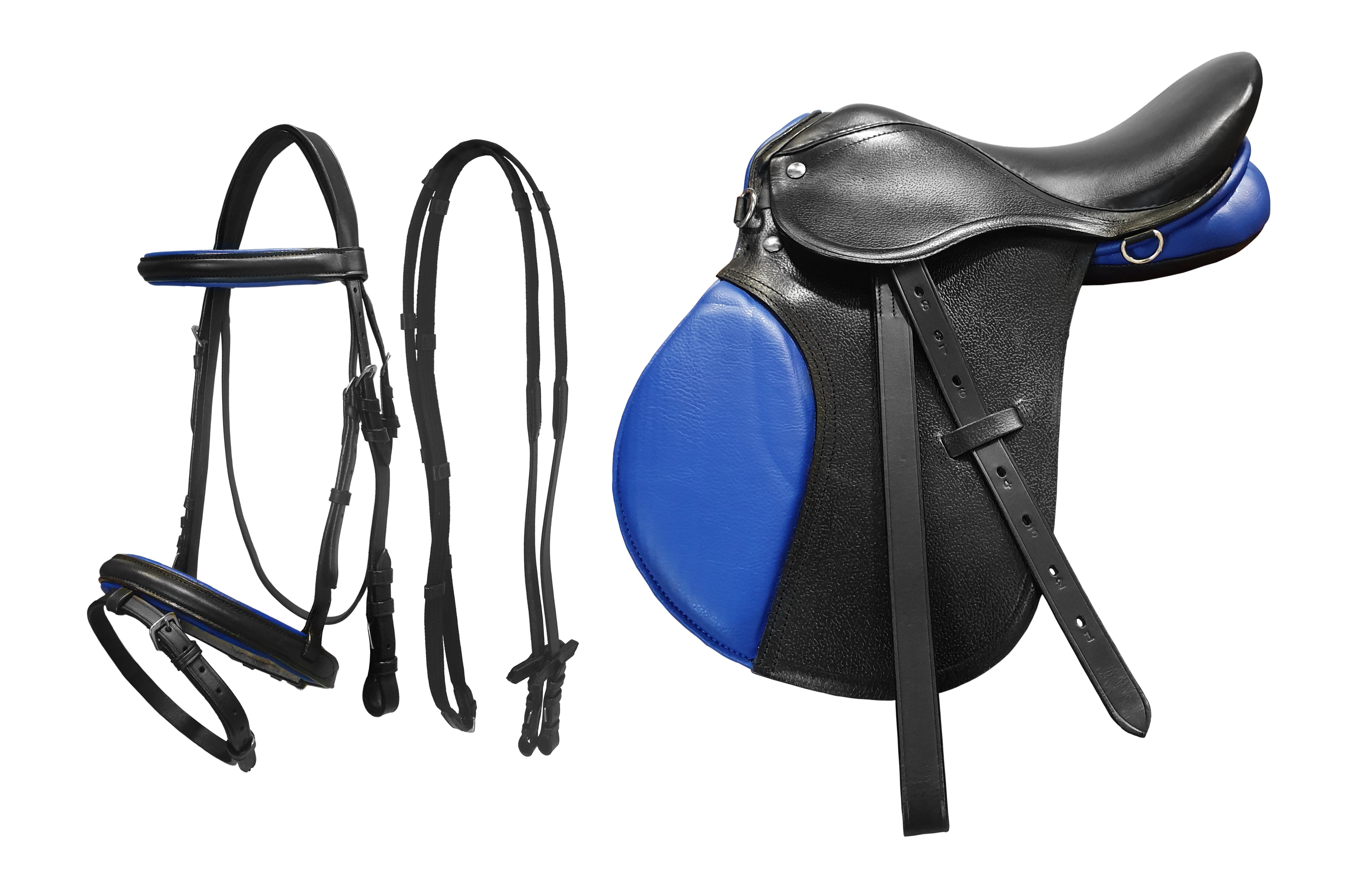 Prima Pony Saddle Set Blue / 15 Inch