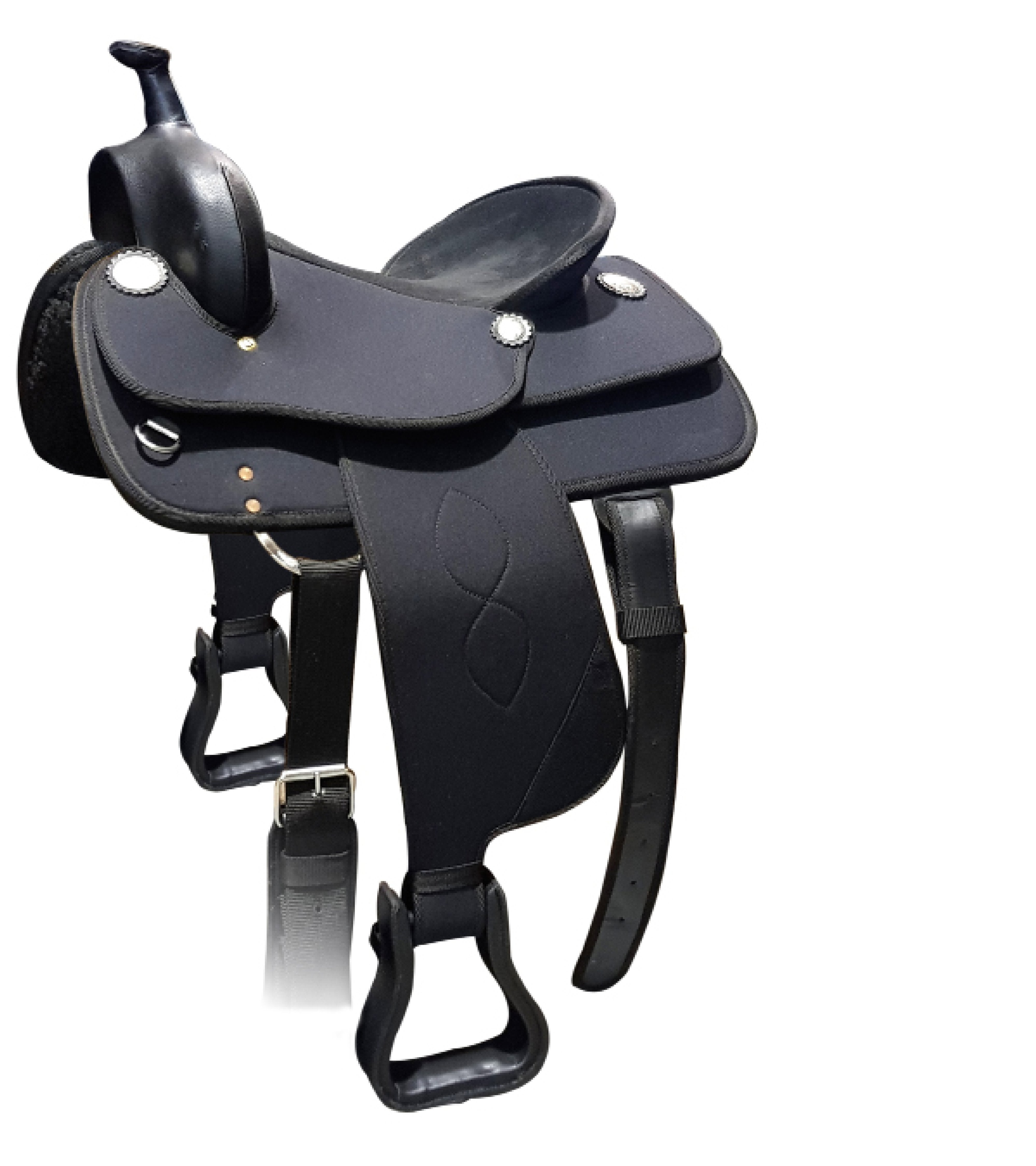 Enzo Western Cordura Saddle Black / 15