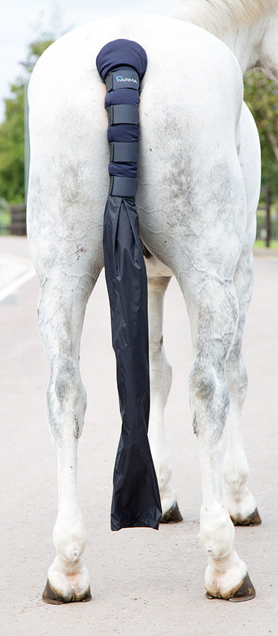 Shires Padded Tail Guard with Bag Blue / All