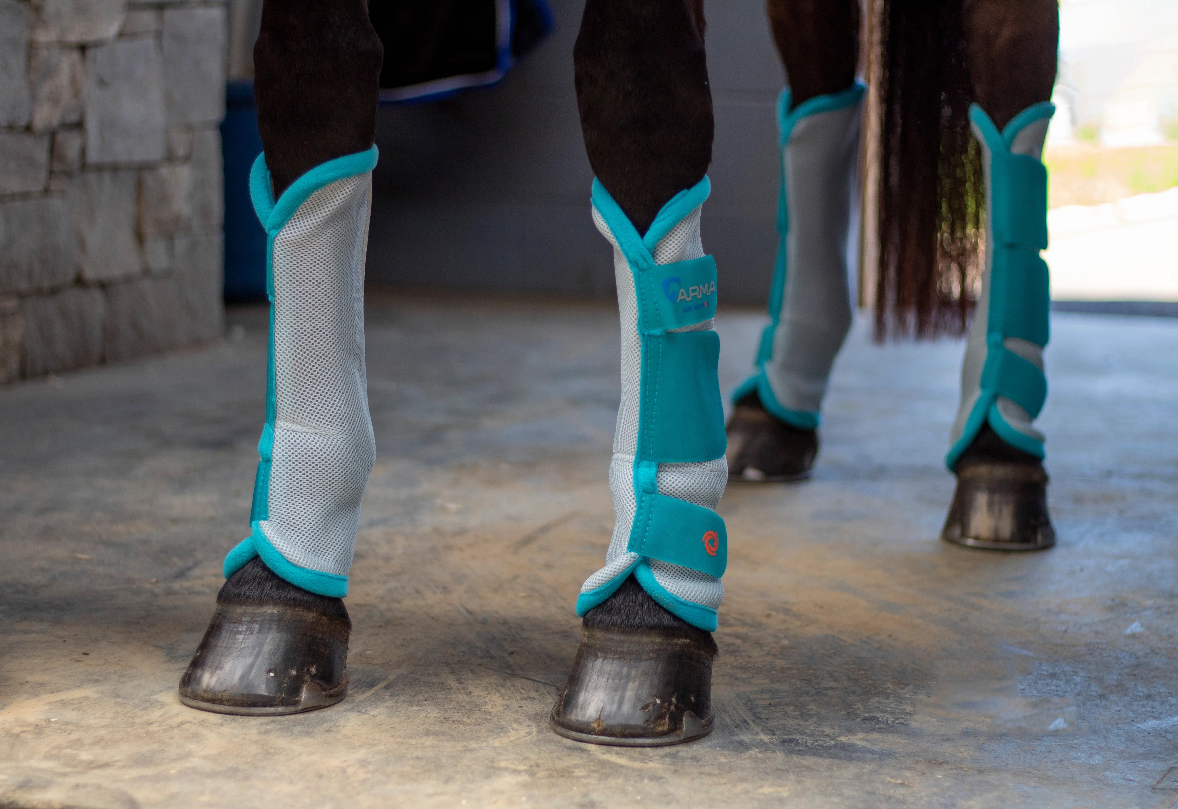 Shires ARMA Fly Turnout Socks Aqua / Full