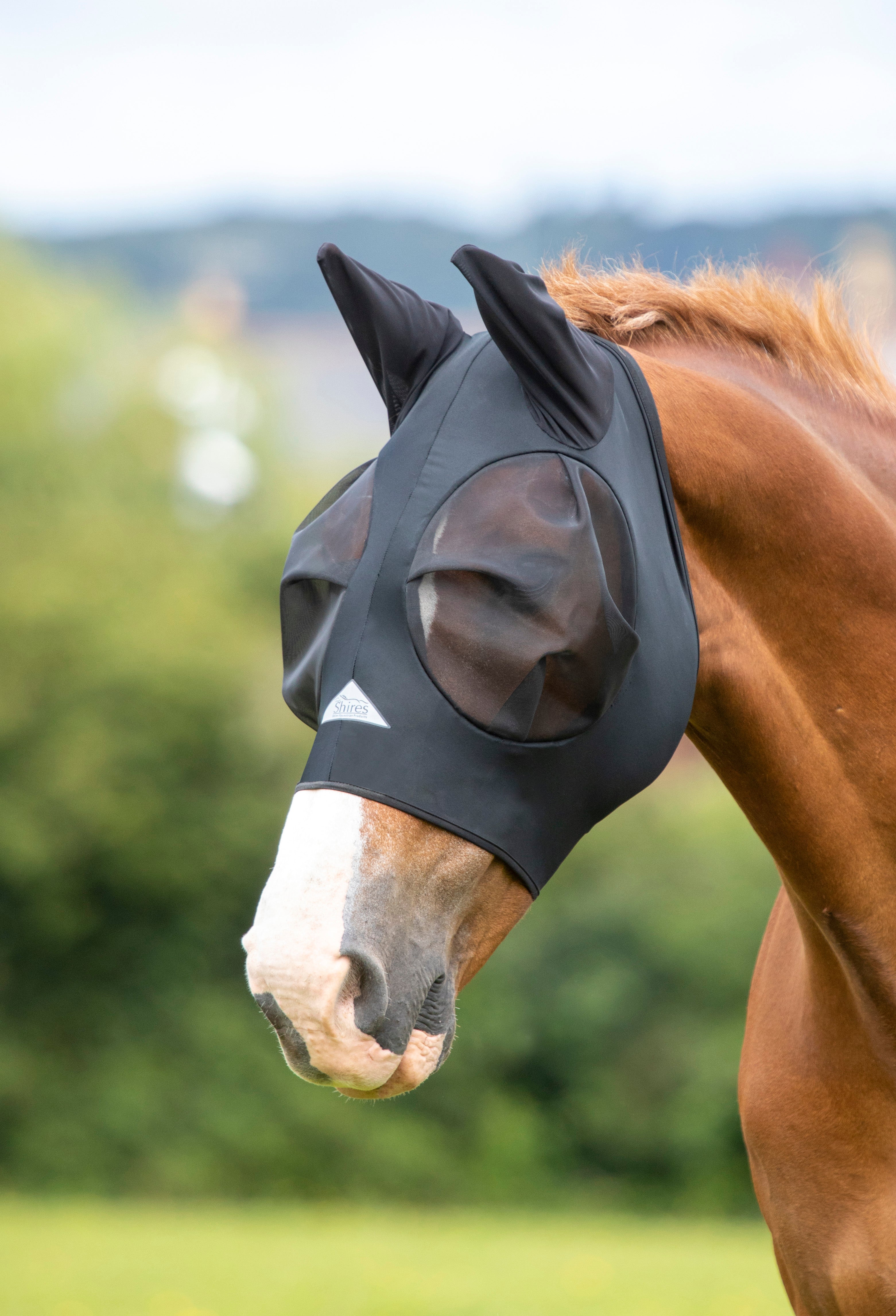 Shires Lycra Fly Mask One / Cob
