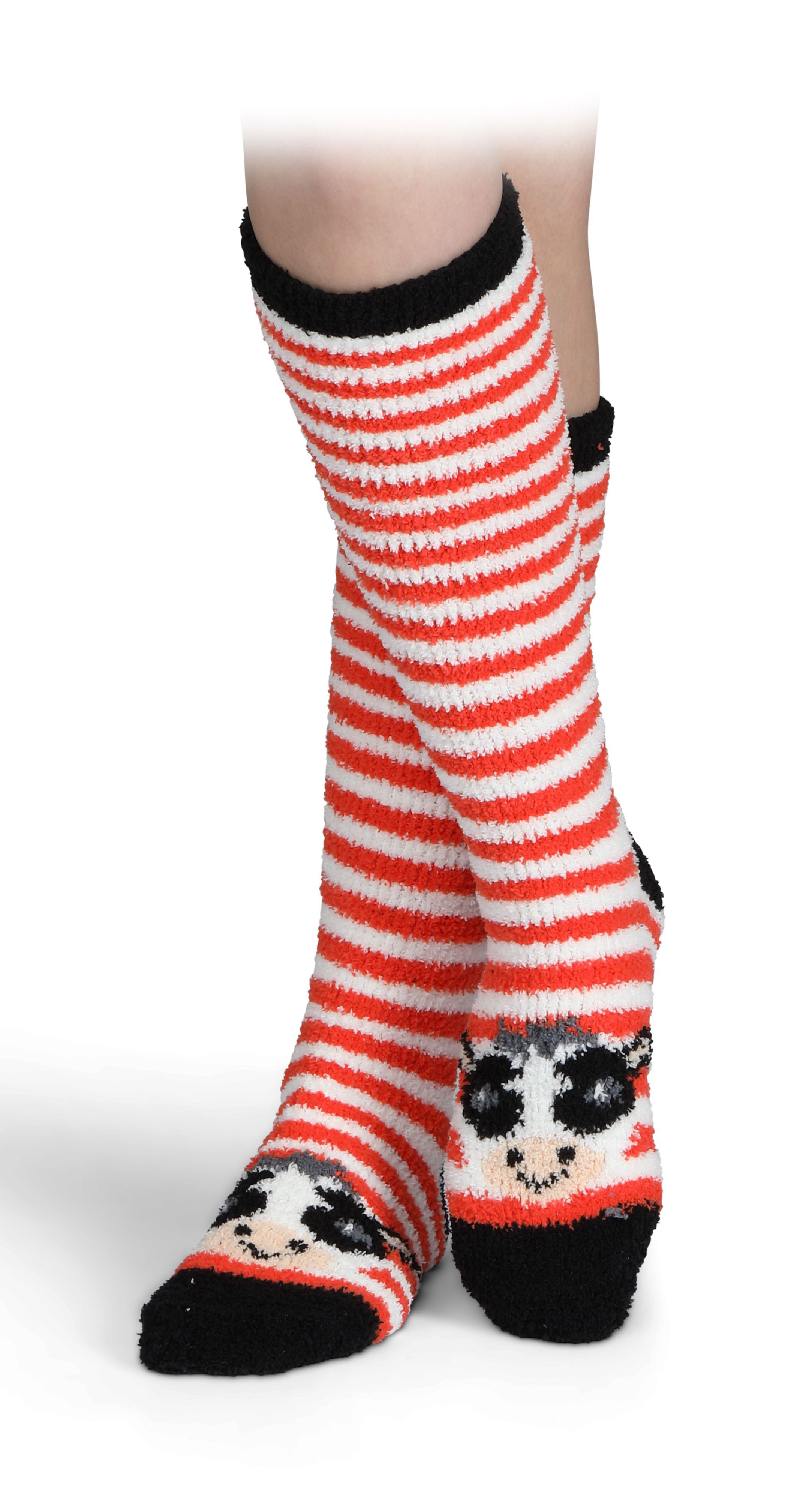 Shires Aubrion Fluffy Socks (Single-Cow%