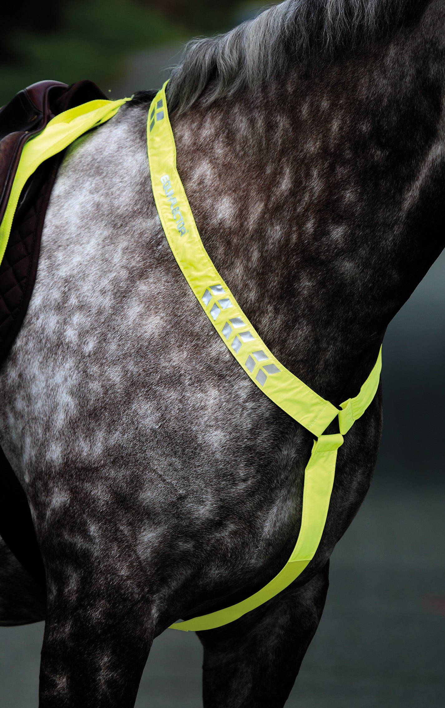 Shires Equiflector Breastplate Yellow / Cob/Full