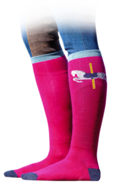 Bridleway Hemlock Socks (Pink)%