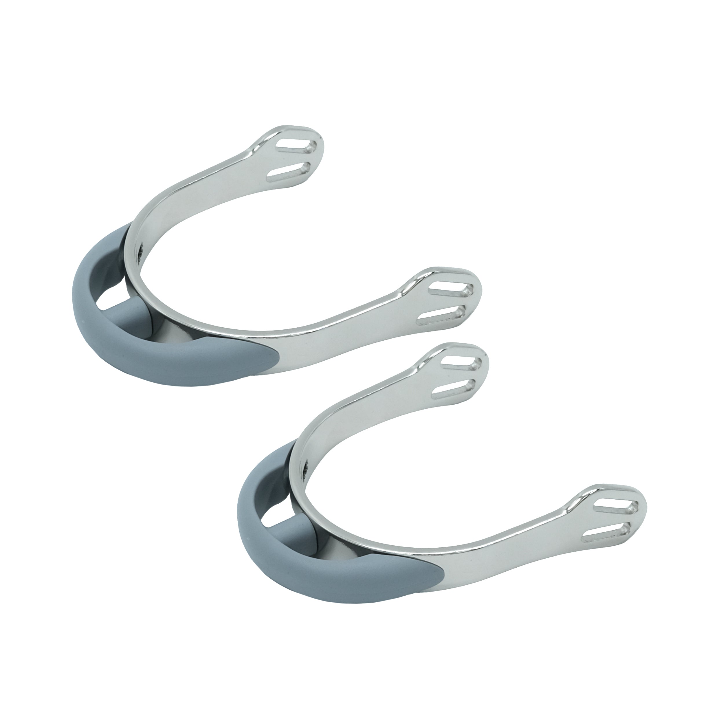 Soft Impact Aluminium Spurs Matt Grey / All