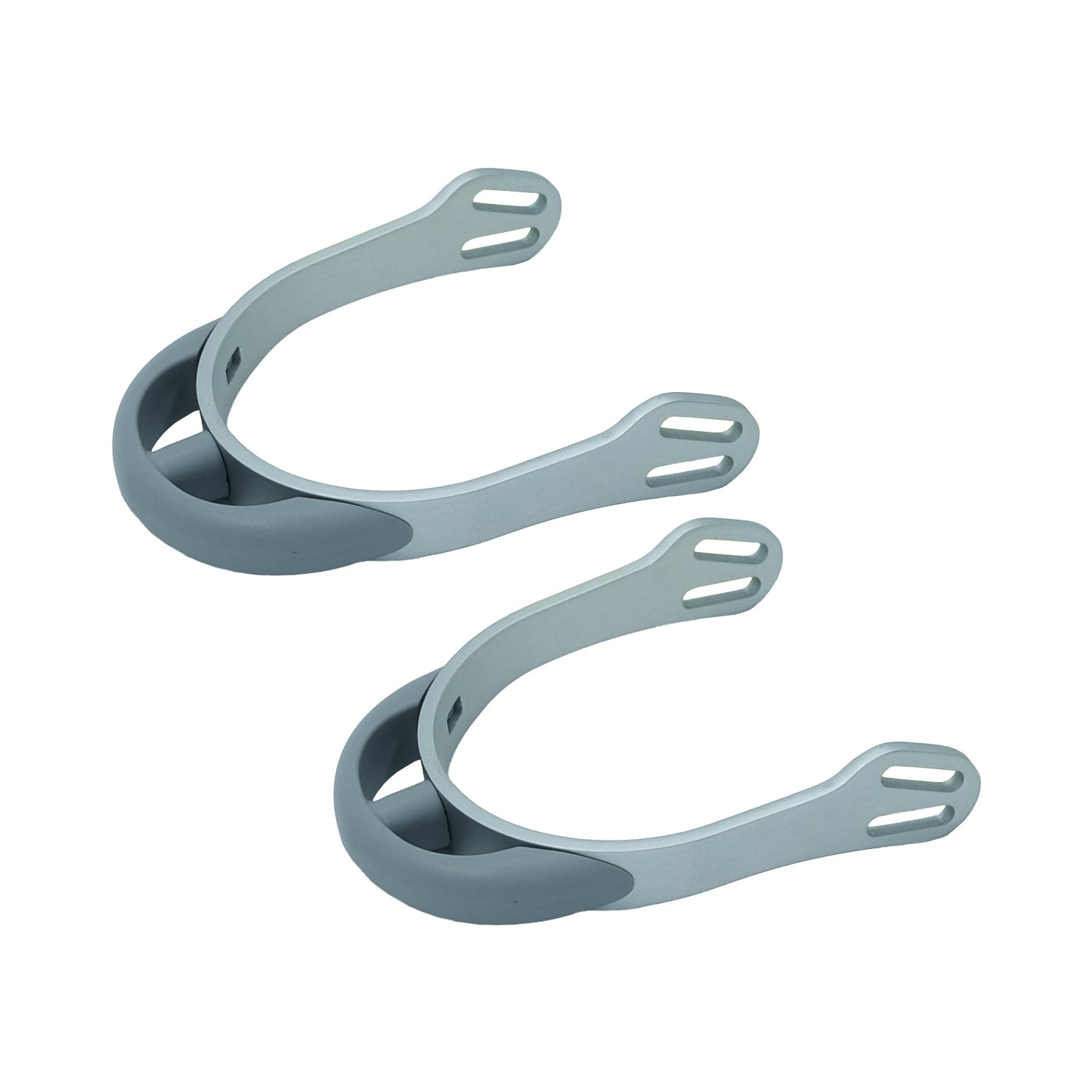 Soft Impact Aluminium Spurs Matt Grey / All