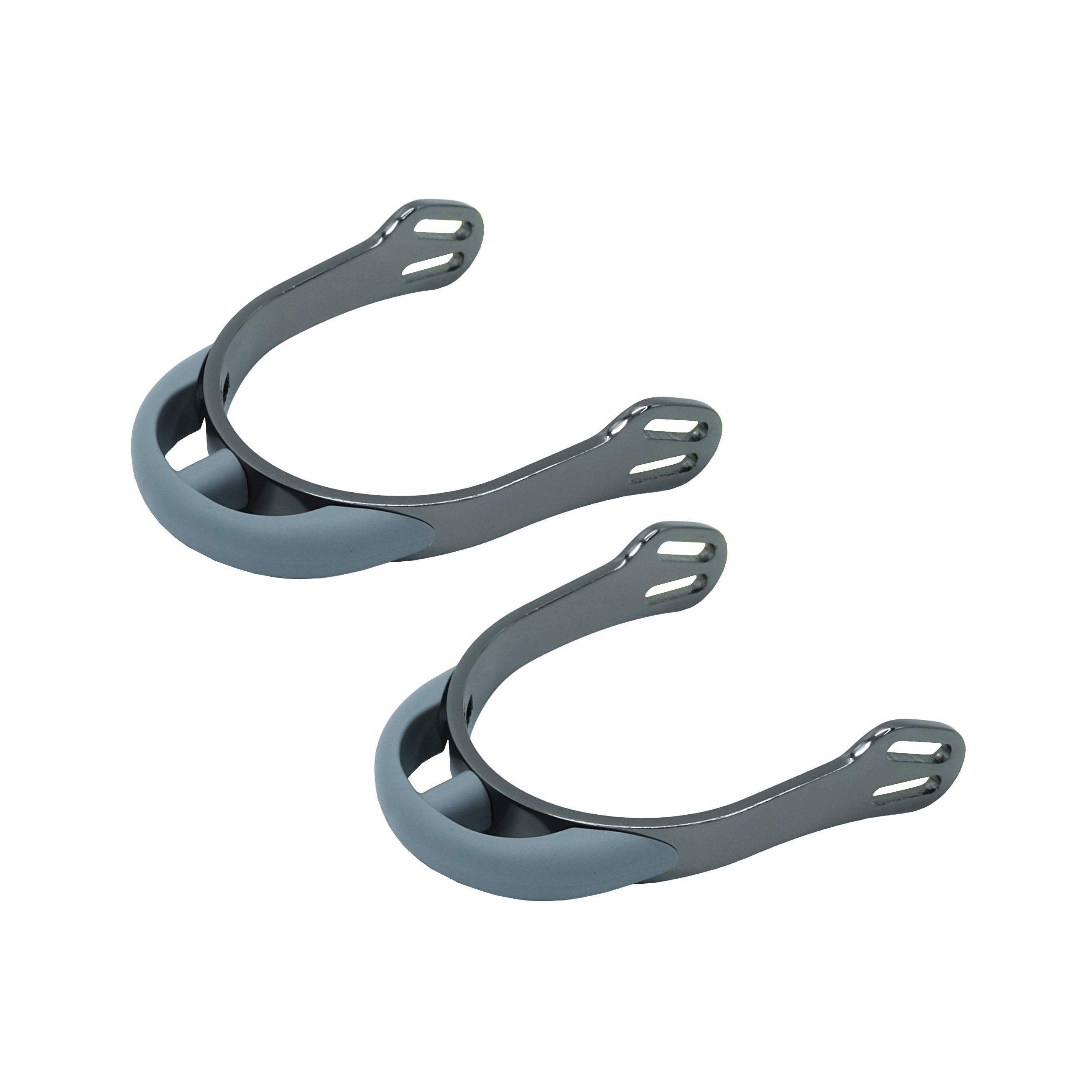 Soft Impact Aluminium Spurs Matt Grey / All