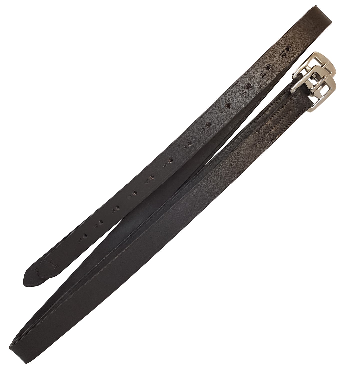 Enzo Buffalo Stirrup Leathers Black / All