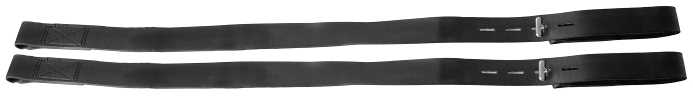 Keyhole Stirrup Leathers (Black)%