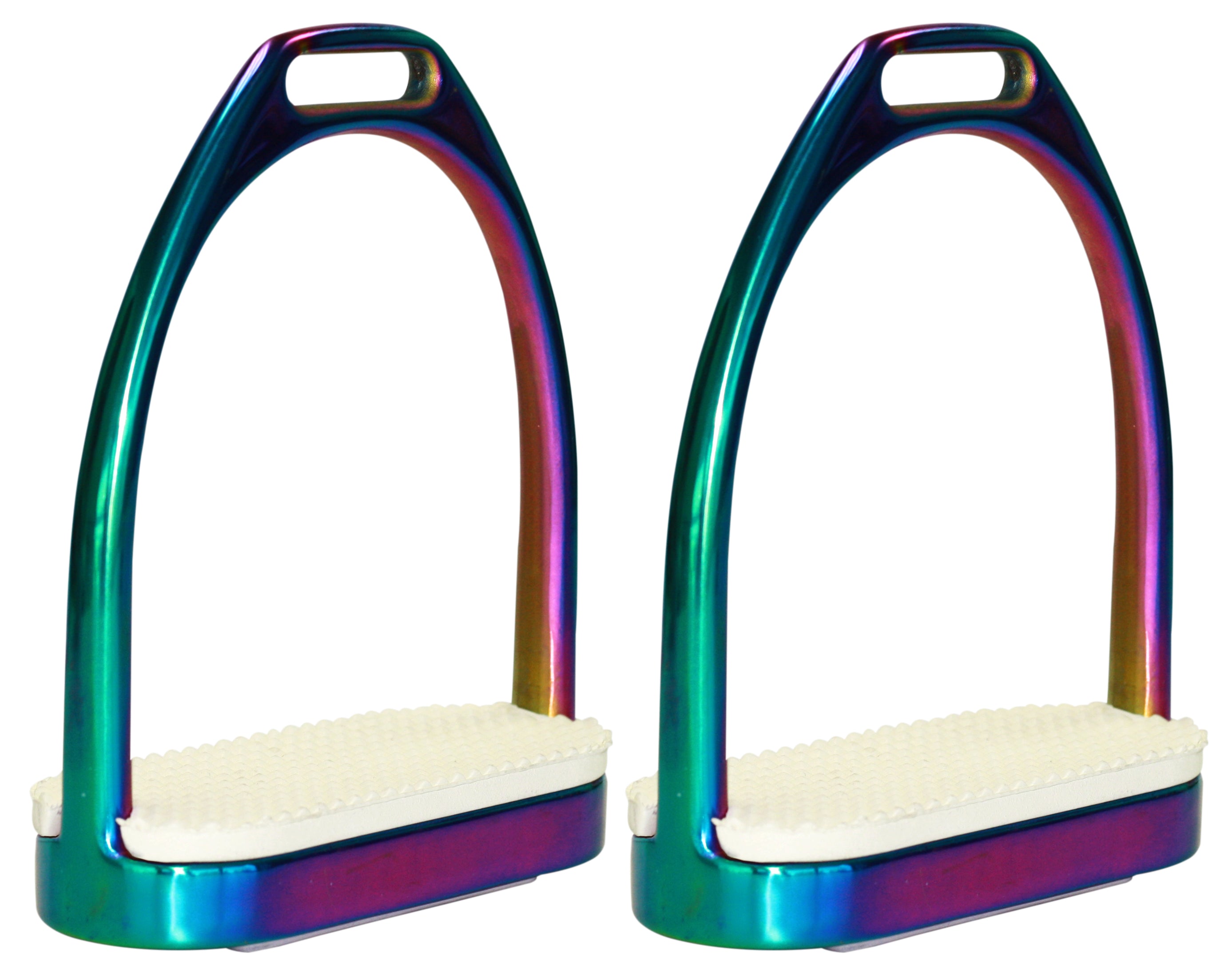 Rainbow Stirrup Irons w/tread One / 4