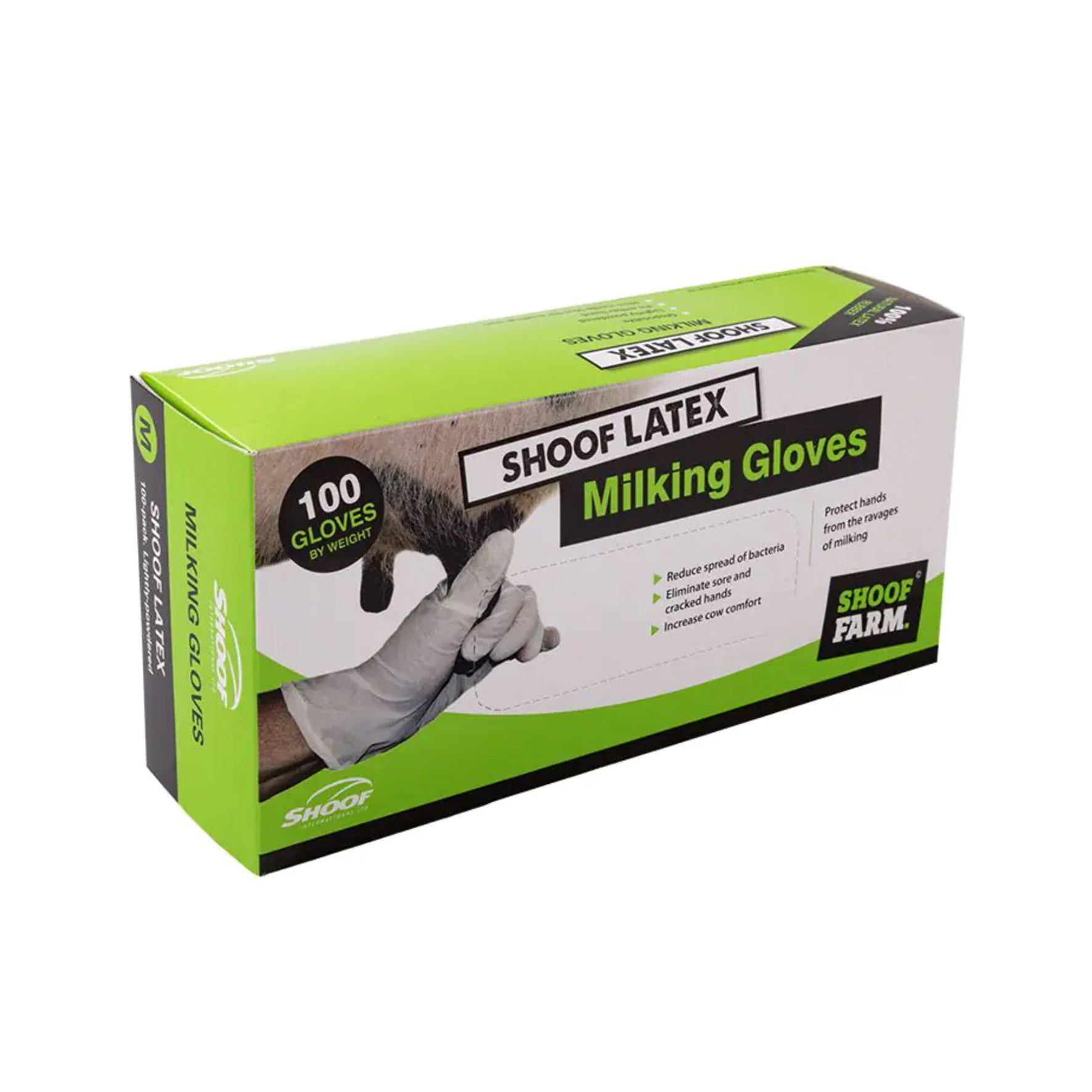 Shoof Milking Gloves Latex 100 pack