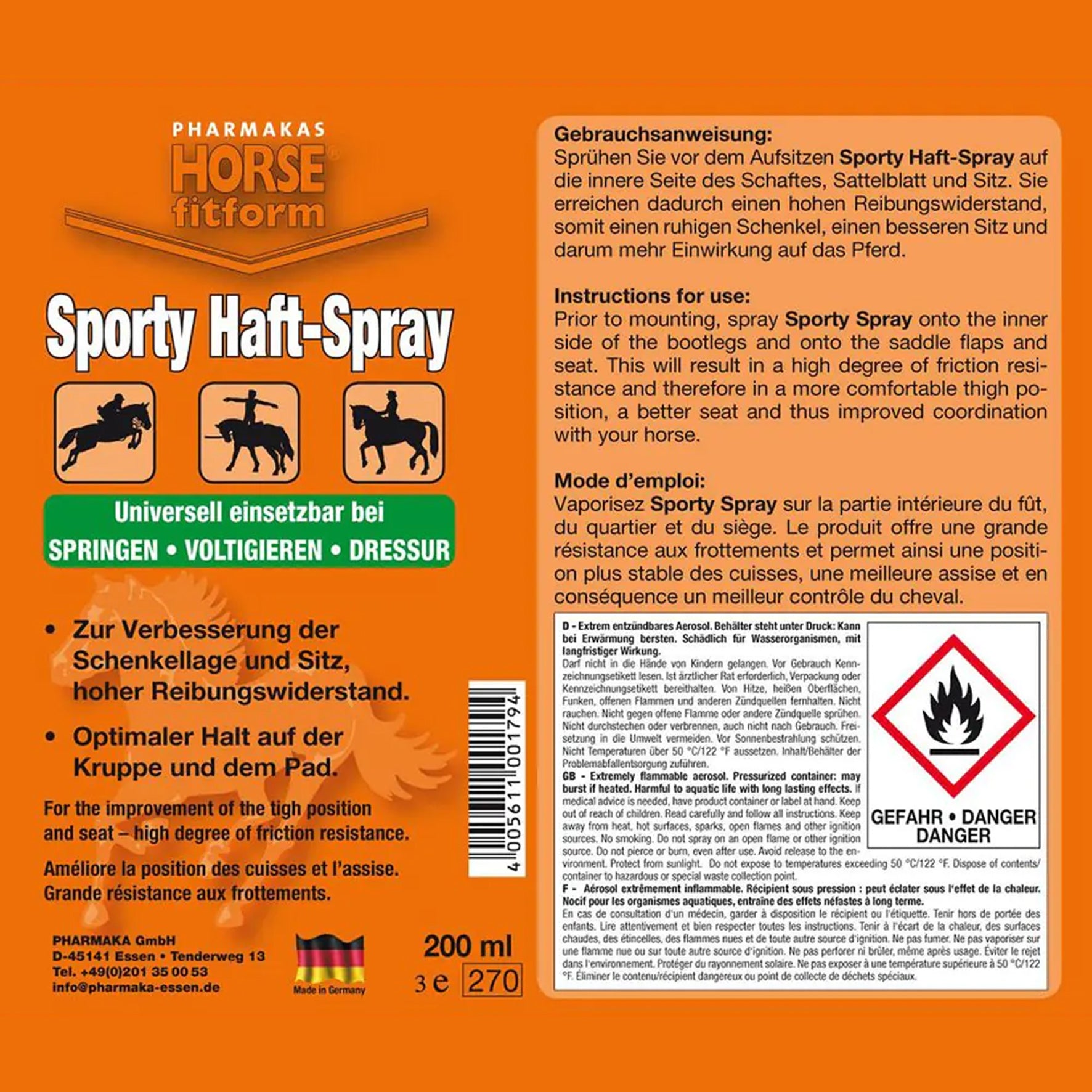 Shoof Sporty Haft Spray (200ml)