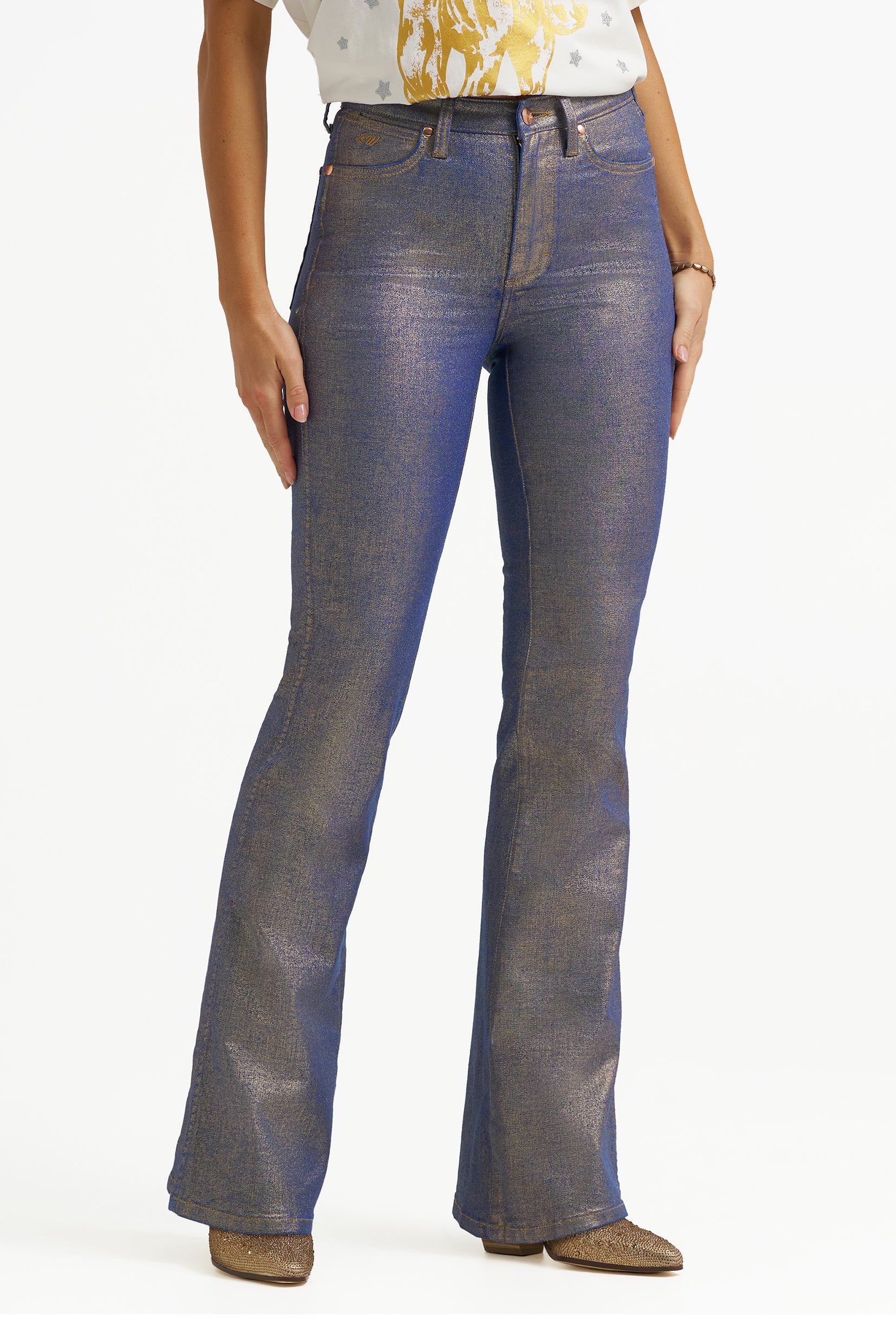 Lainey Wilson Glitter Flare Jean