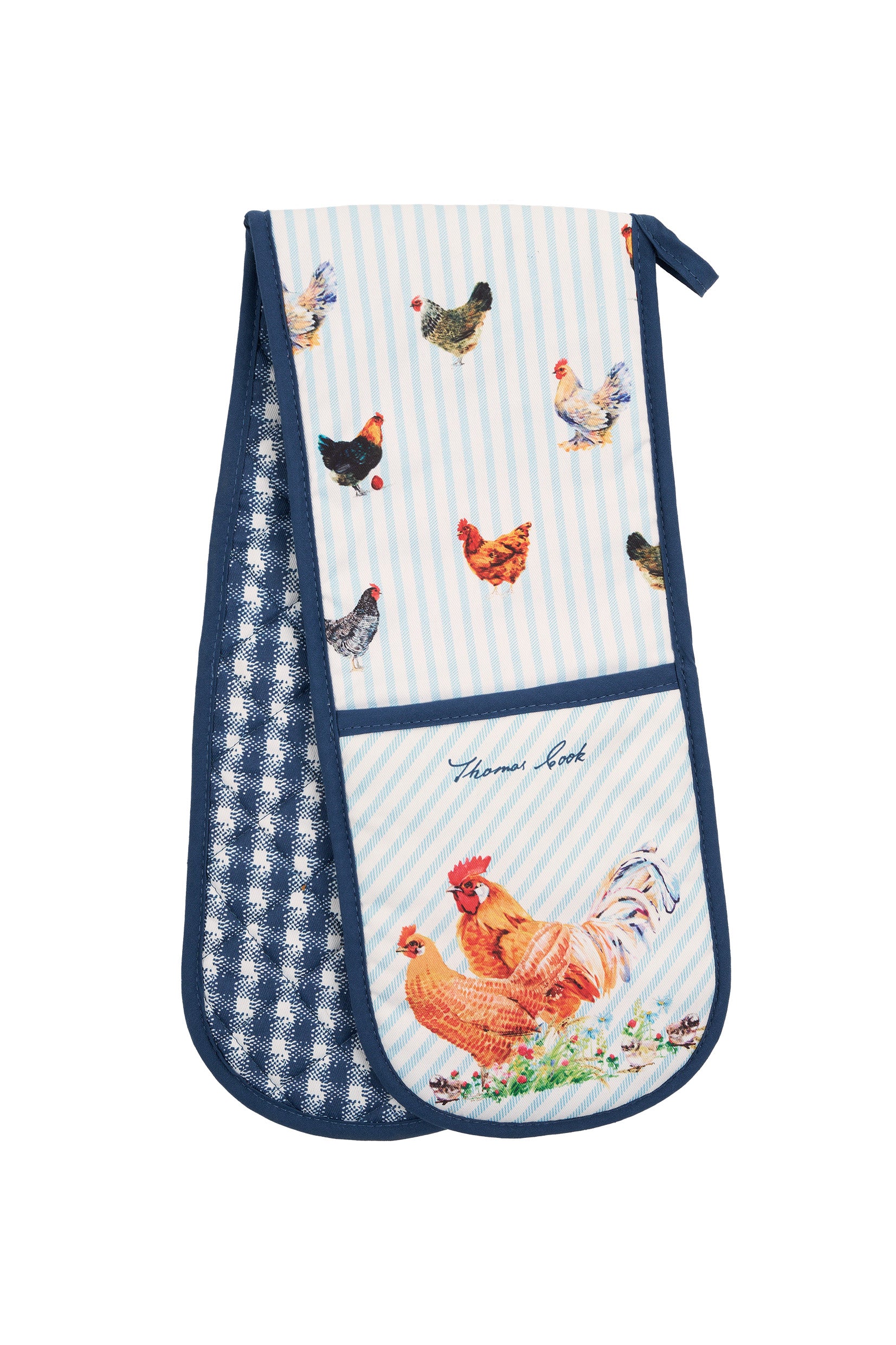 TC Double Oven Glove Blue / All