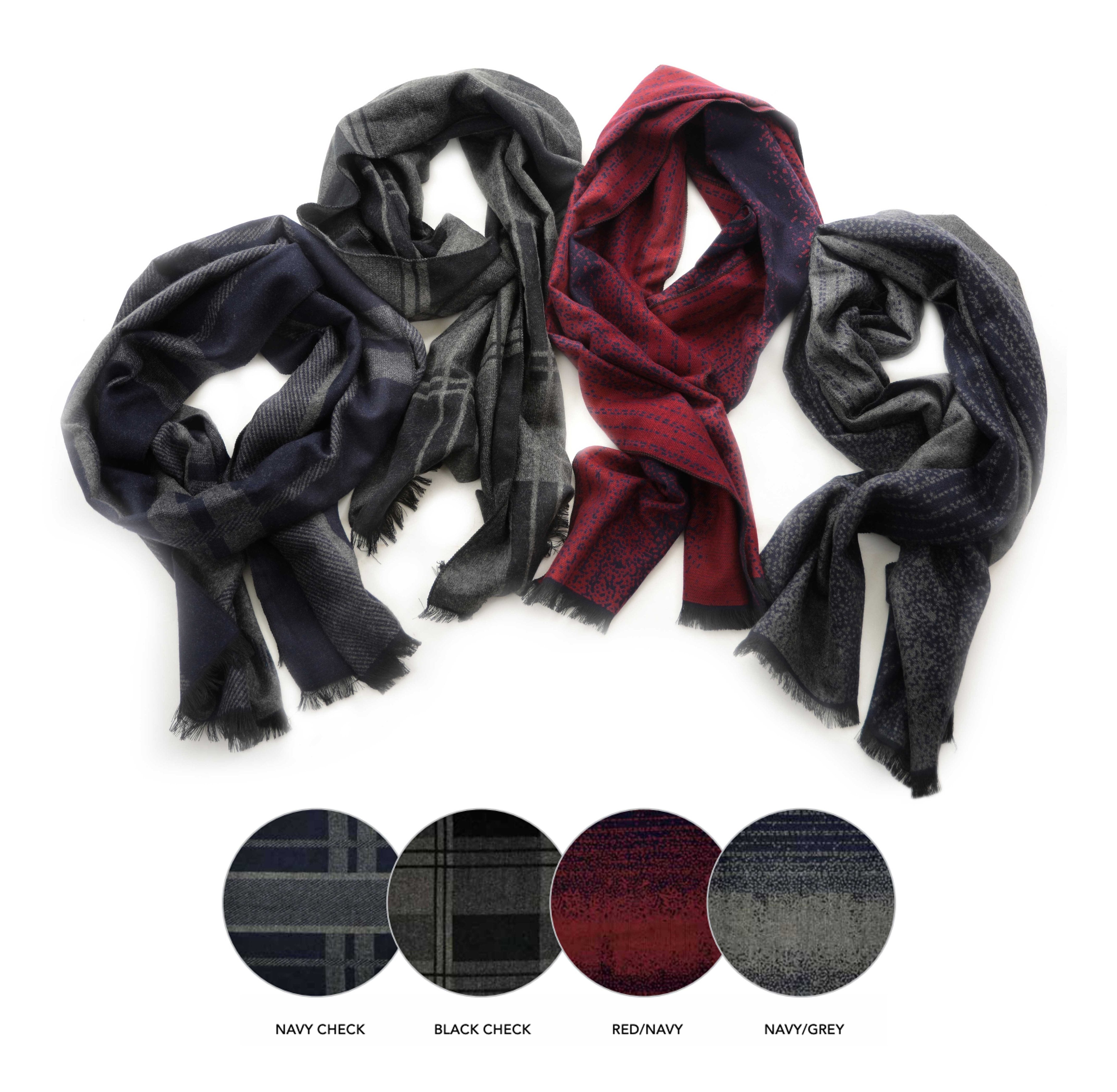 Thomas Cook Winter Scarf (Black Check)%