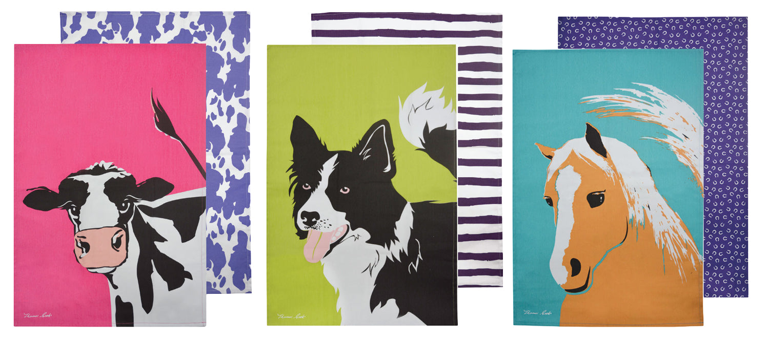 Thomas Cook Tea Towel 2PK Border Collie / All