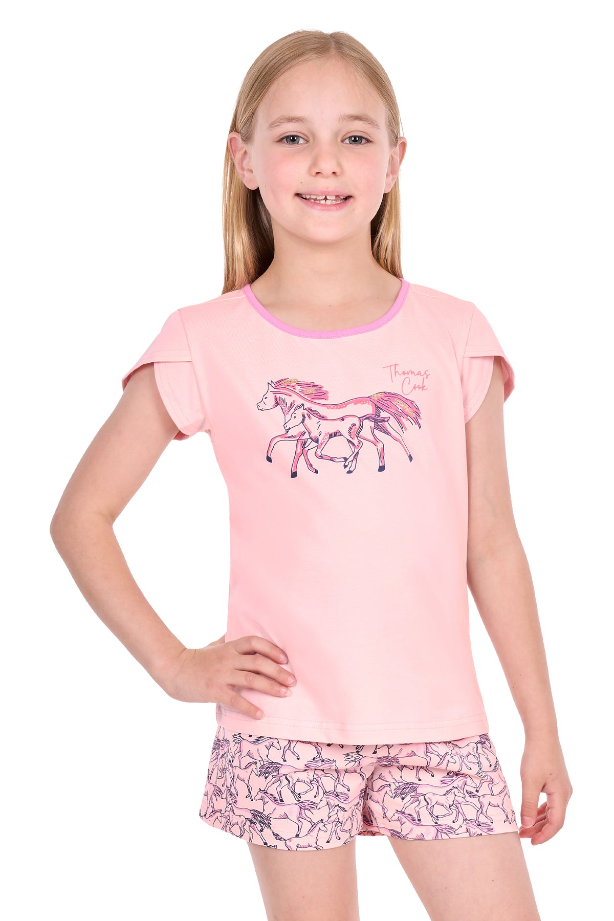 Thomas Cook Girls Running Horse Glow in the Dark PJ's