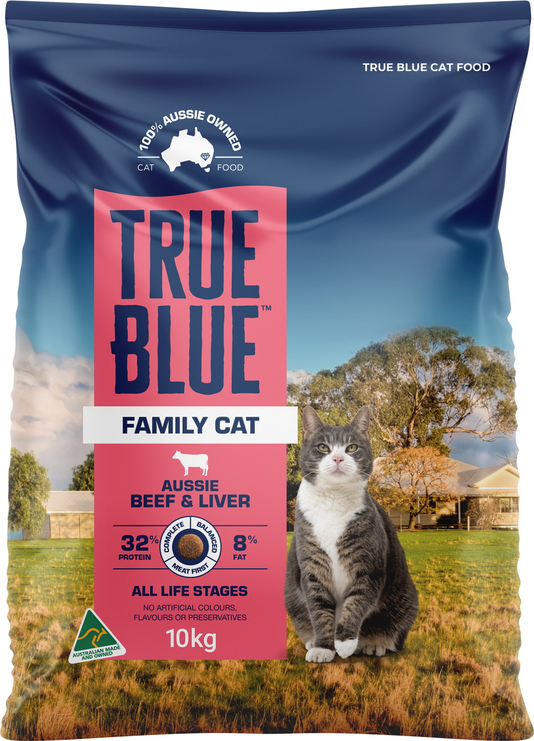 True Blue Cat (10kg Beef & Liver)