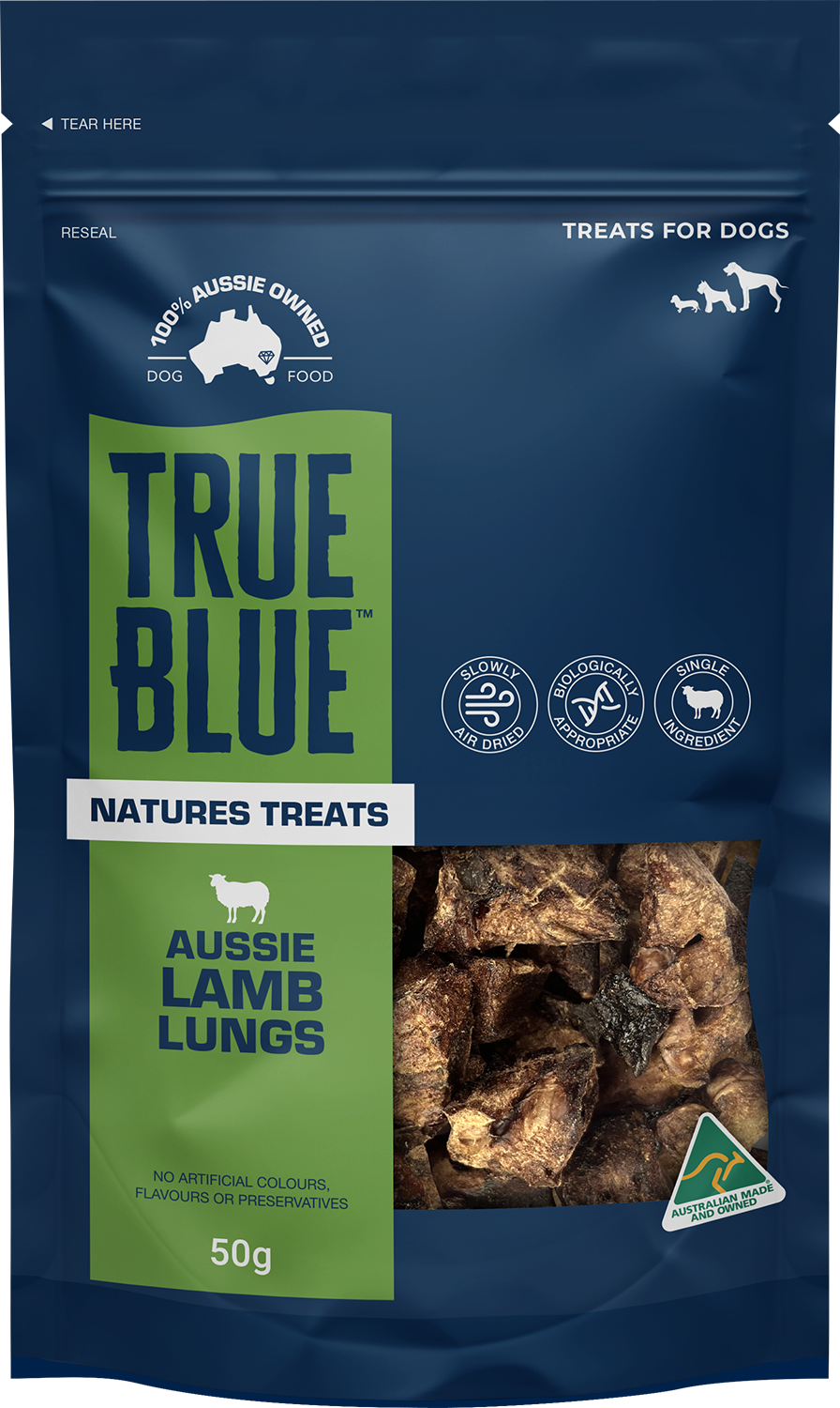 True Blue Treats Aussie Lamb Lung (50g)