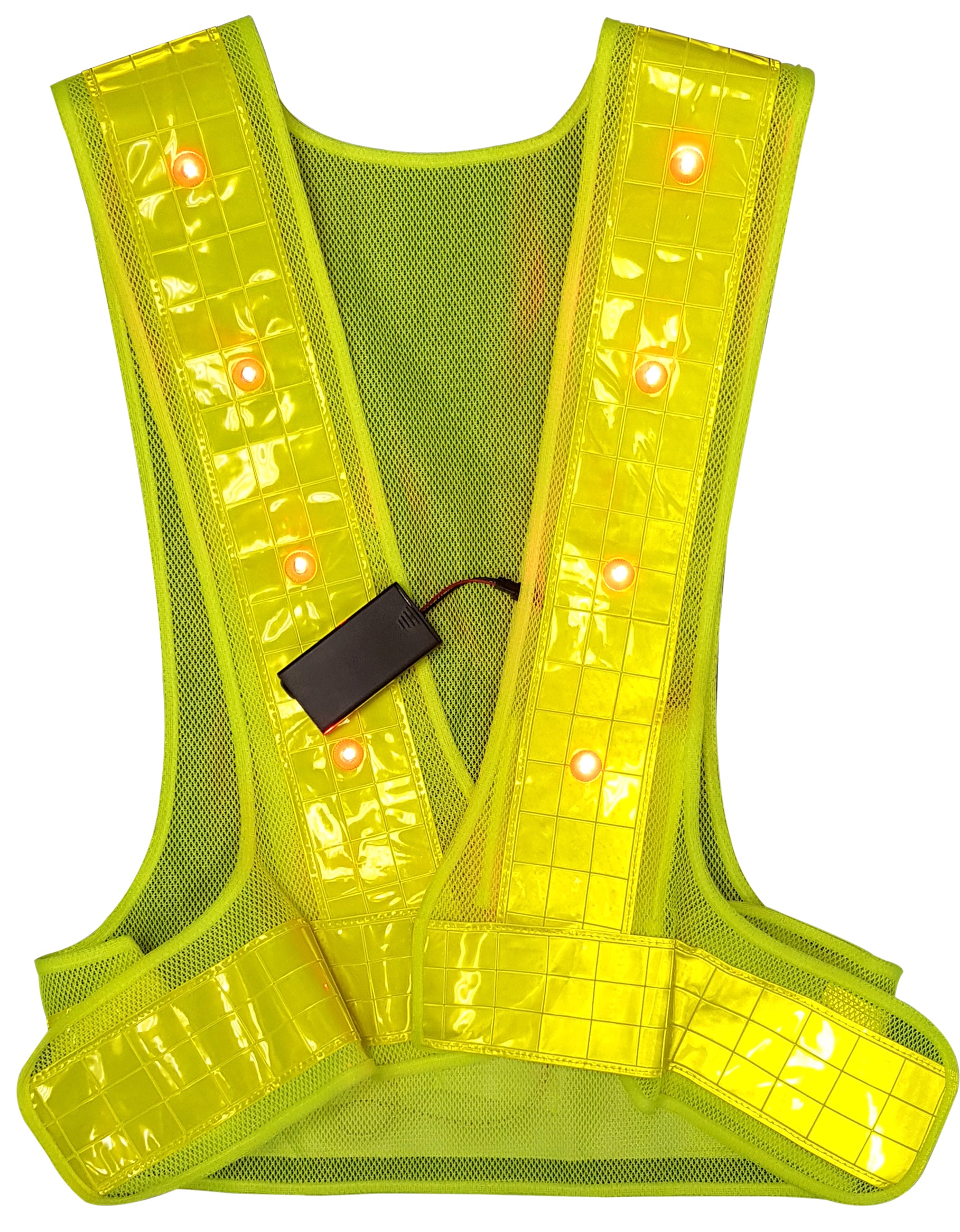 Safety Vest With LED Light Yel(One Size%