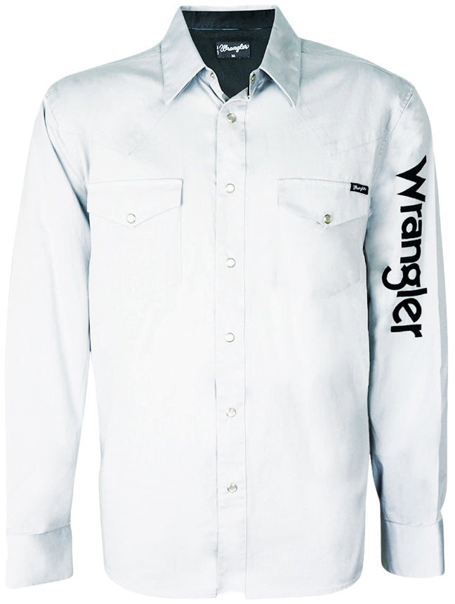 Wrangler Mns Rodeo LS DrillShirt(XXLGry%