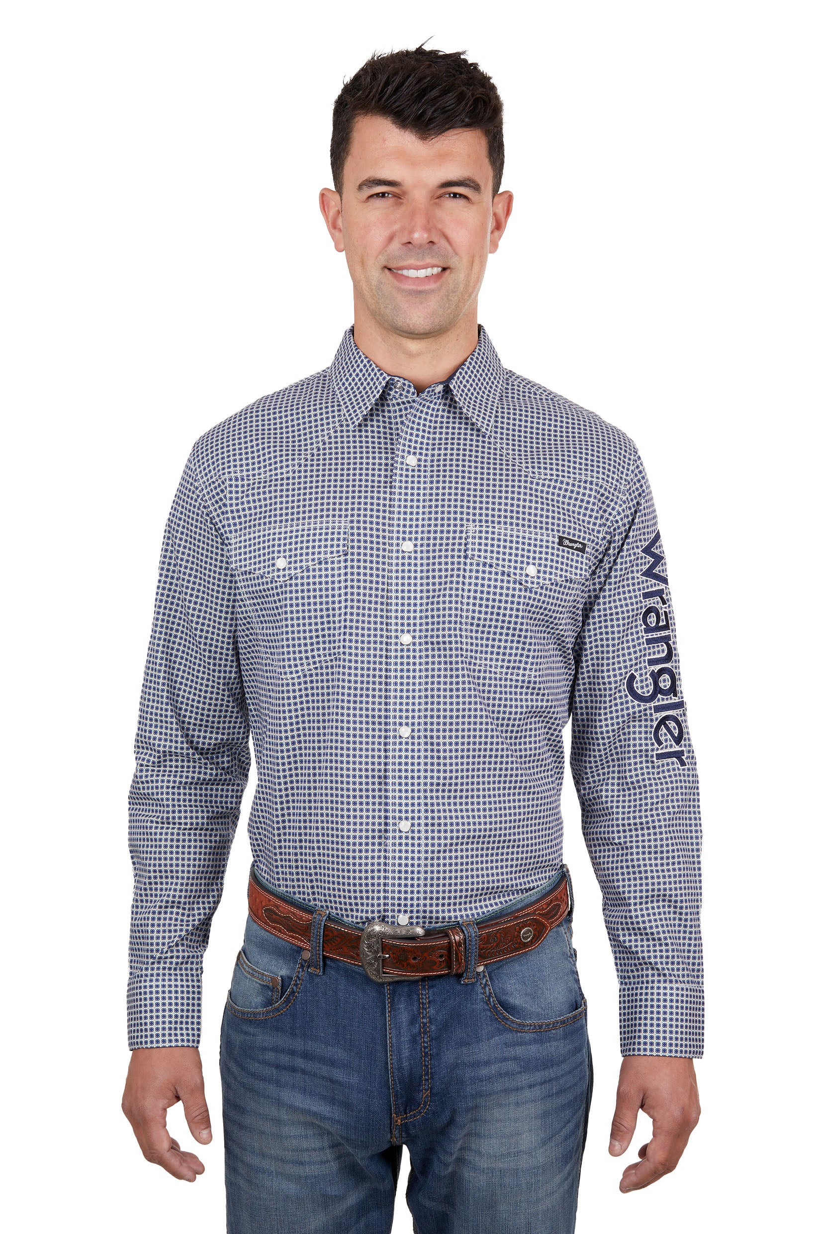 Wrangler Mens Peter LS Shirt One / 3X Large