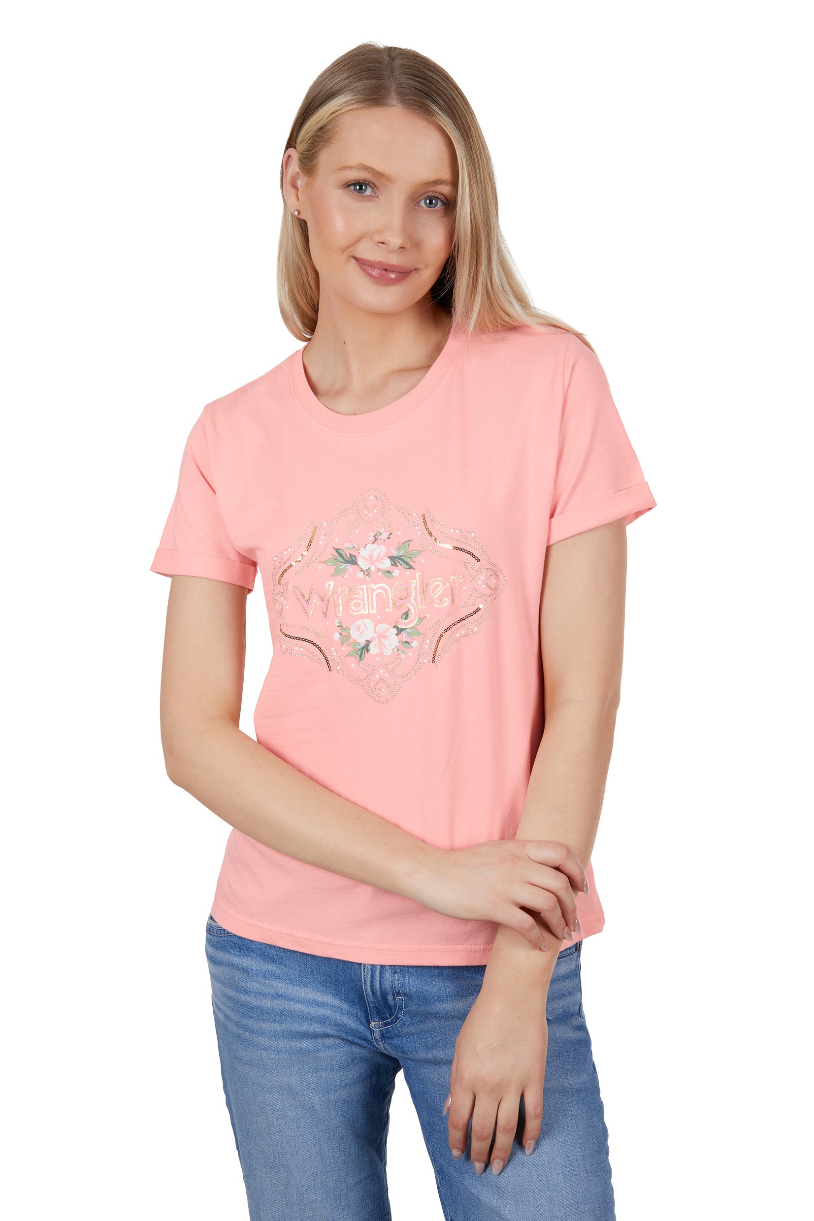 Wrangler Wmns Darcy Tee Peach / 10