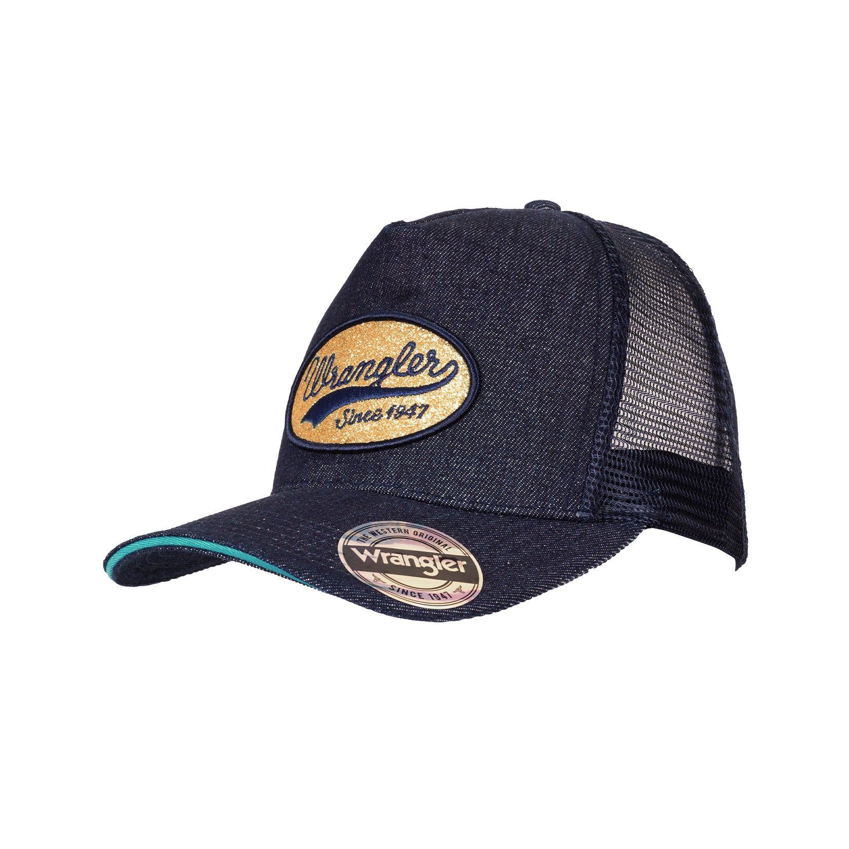 Wrangler Nat Ponytail Trucker Cap (Navy%