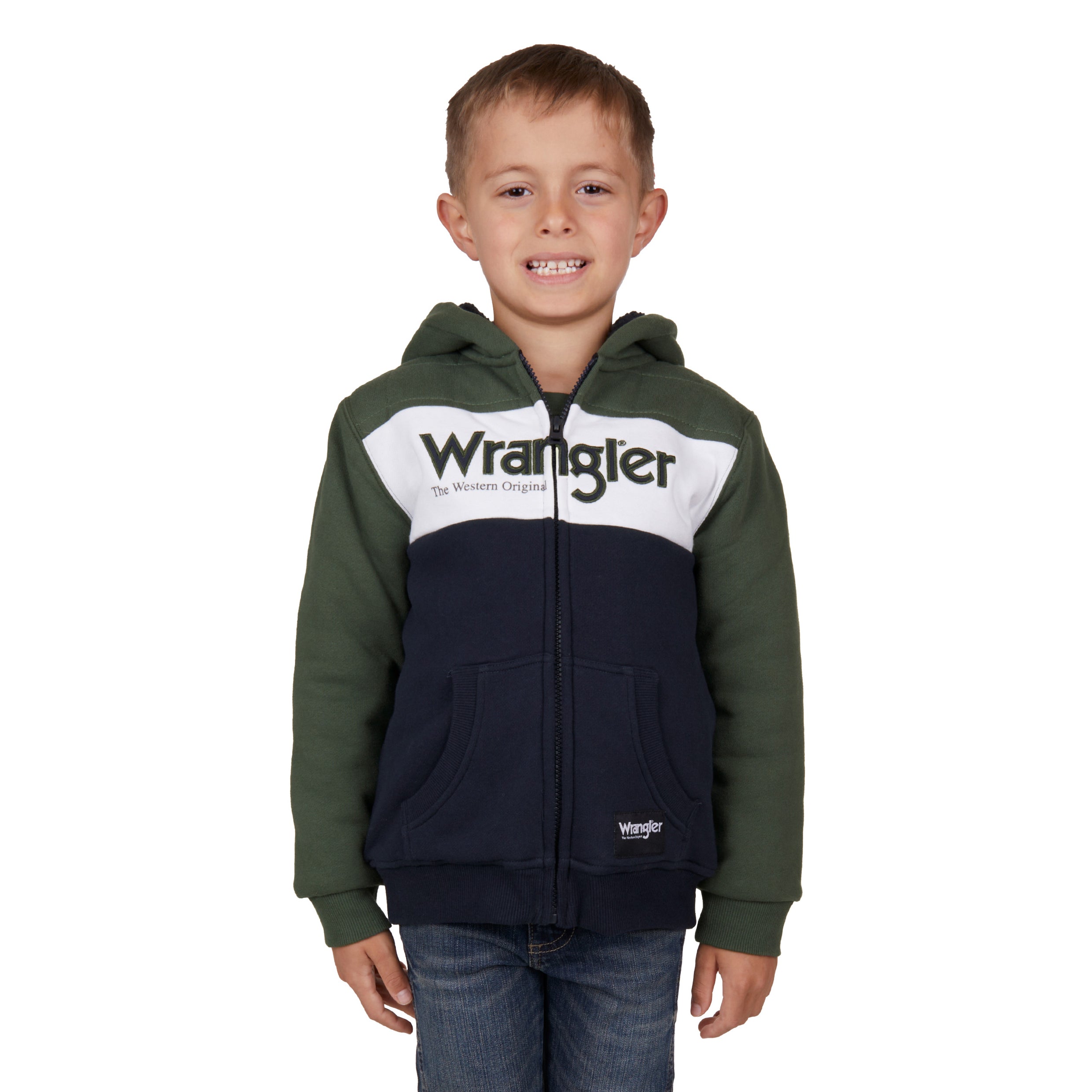 Wrangler Boys Elliot Zip Hoodie Navy / 10